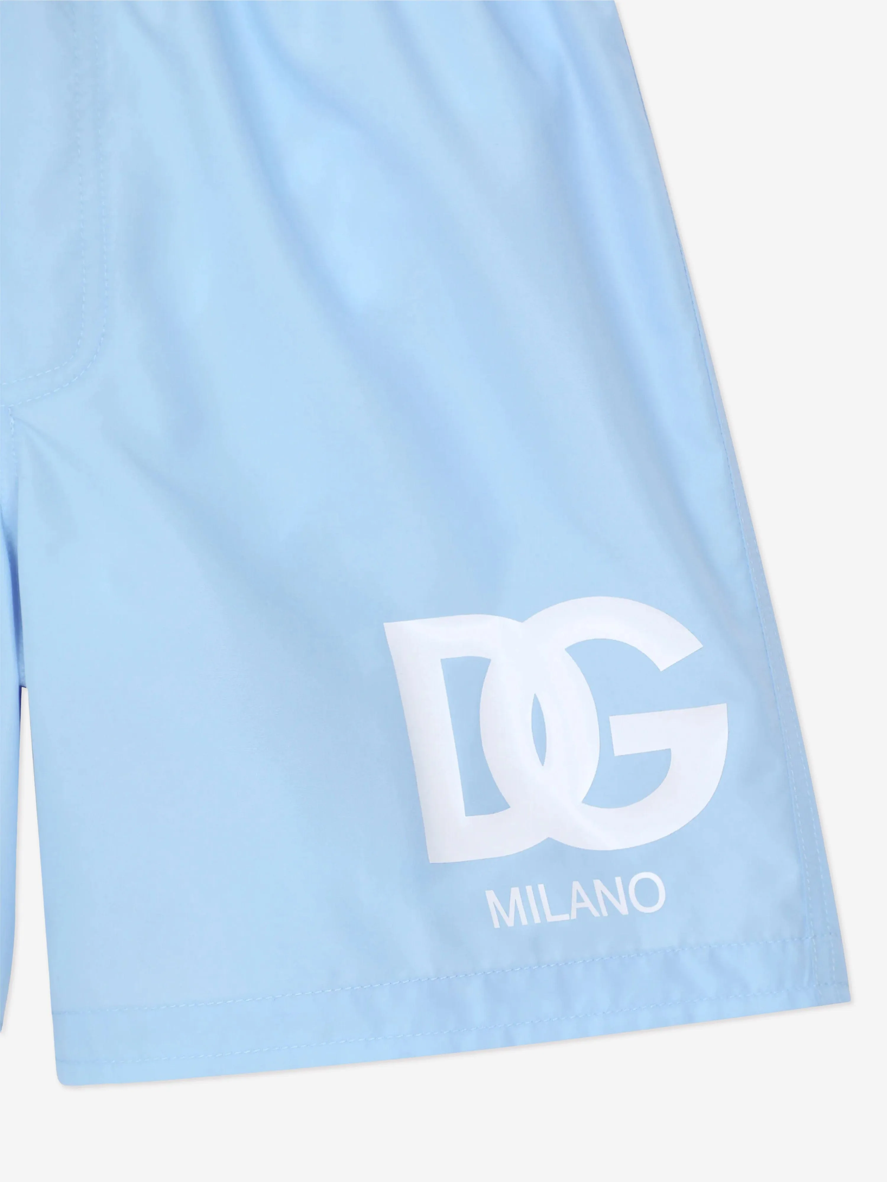 Short de bain pour garçons avec logo en bleu
