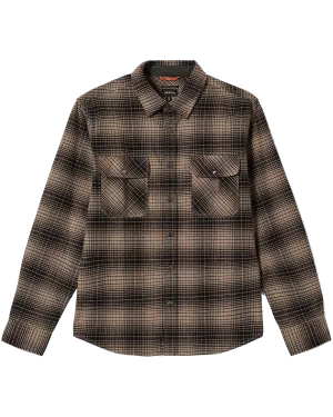 Chemise overshirt en flanelle Builders Bowery en Noir et Gris Cendre