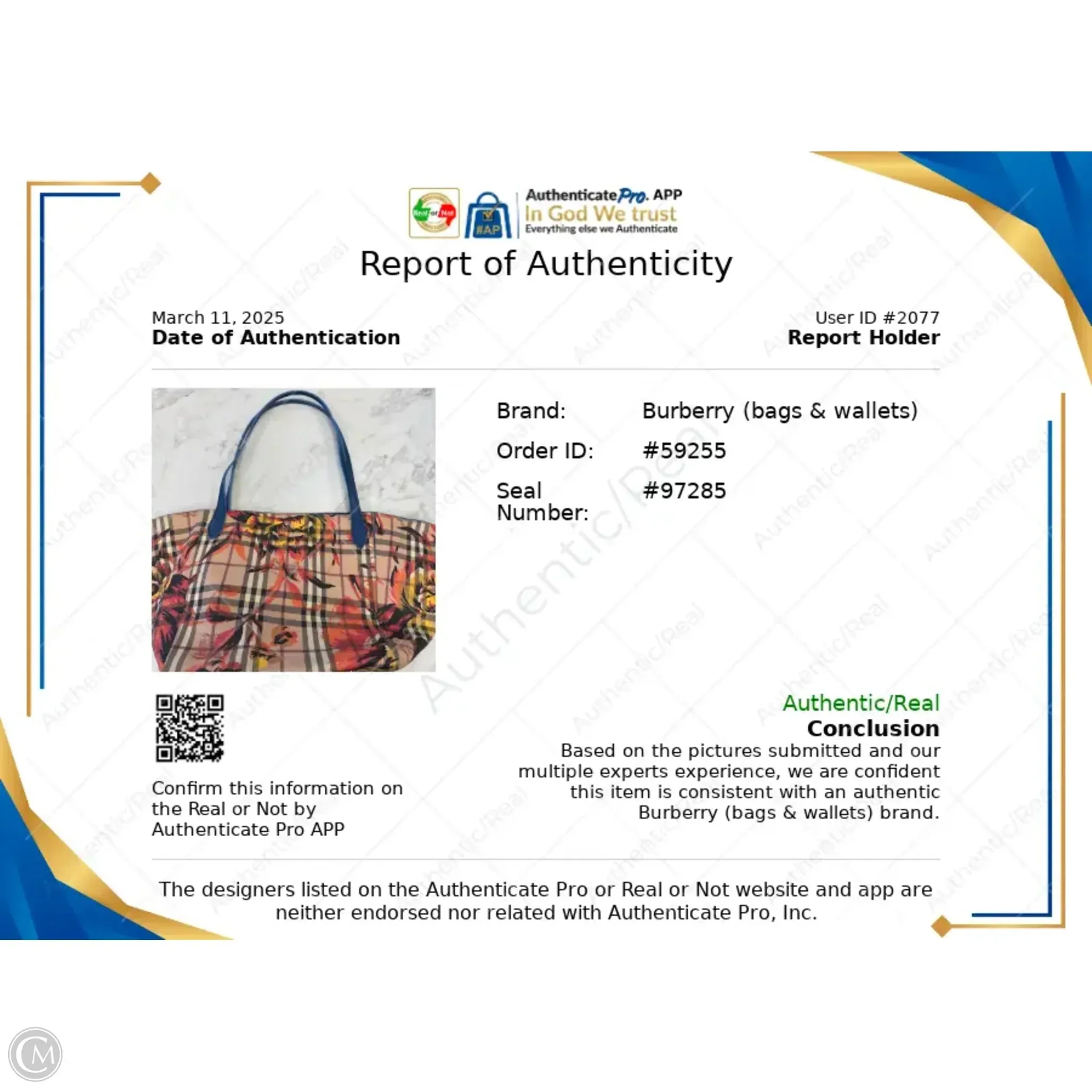 Sac à main Burberry Tote Luxe Créateur Par Burberry, Taille : Moyen