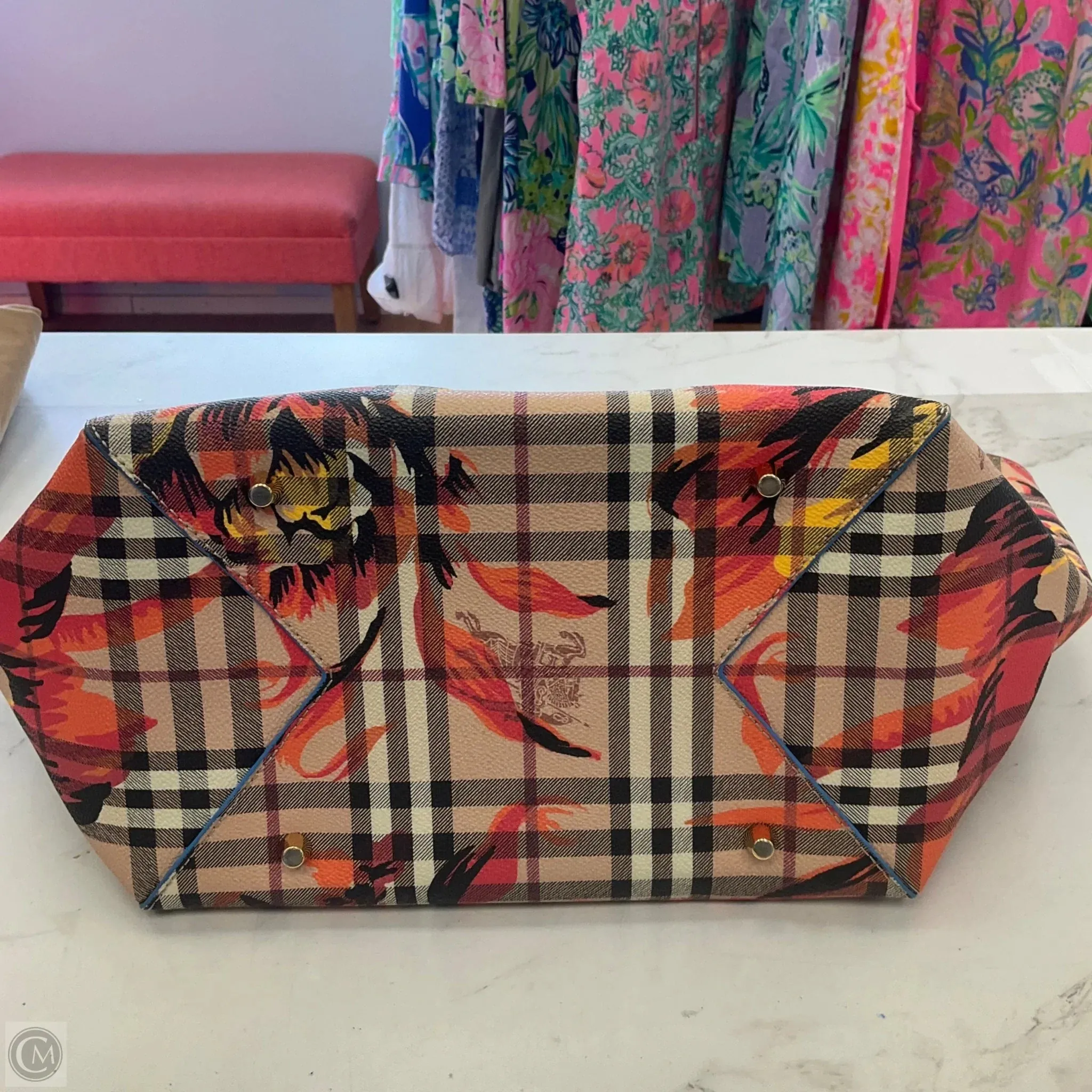 Sac à main Burberry Tote Luxe Créateur Par Burberry, Taille : Moyen