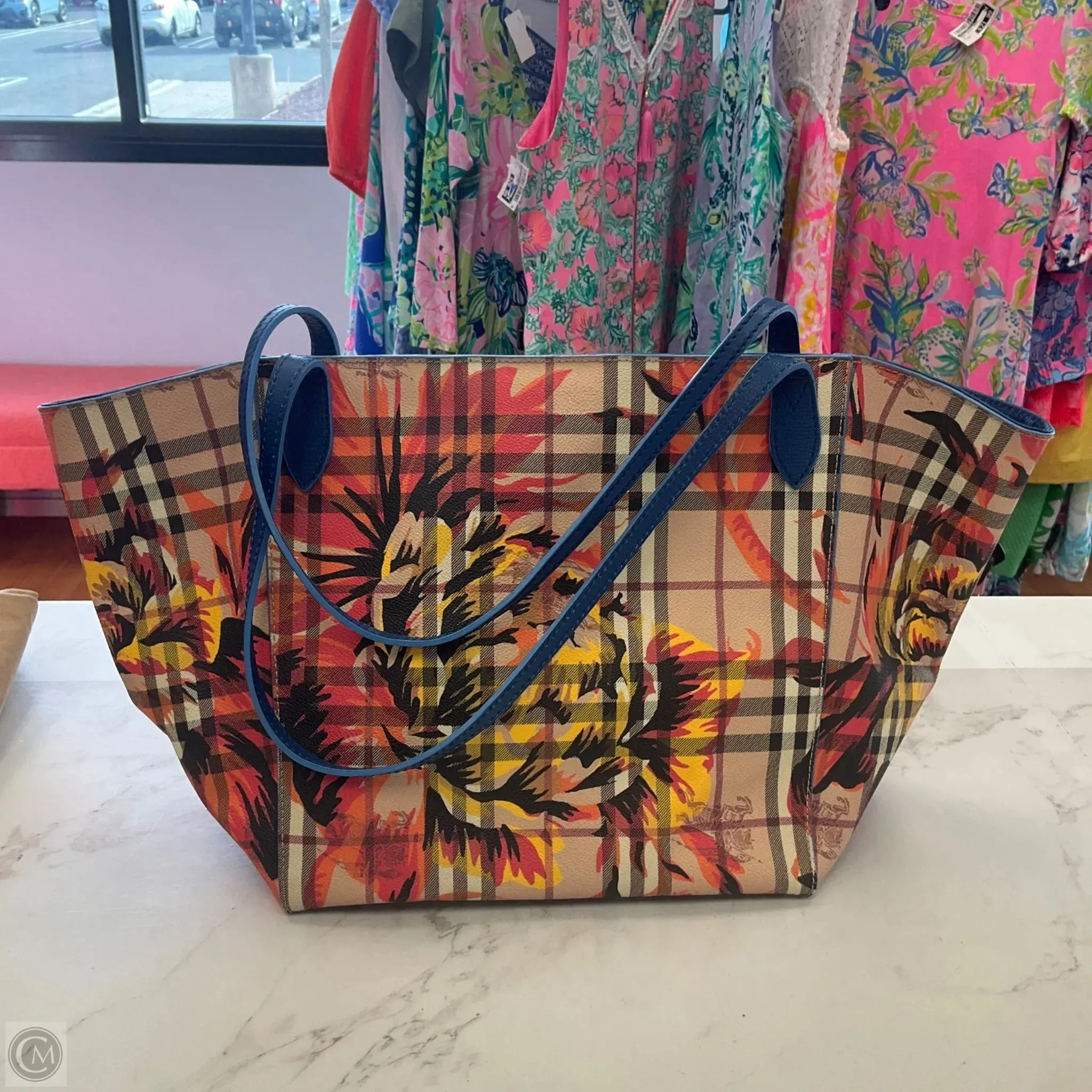 Sac à main Burberry Tote Luxe Créateur Par Burberry, Taille : Moyen