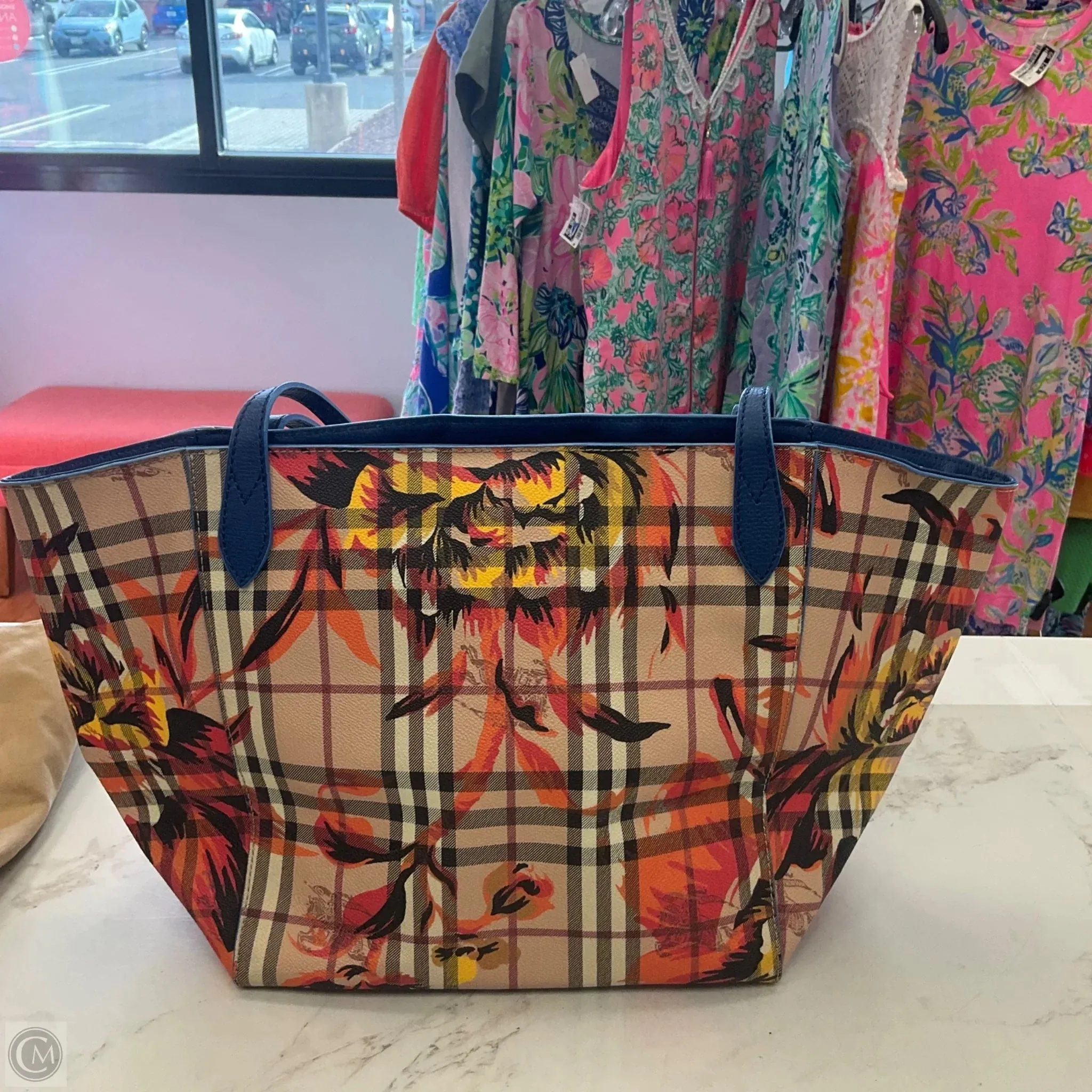 Sac à main Burberry Tote Luxe Créateur Par Burberry, Taille : Moyen