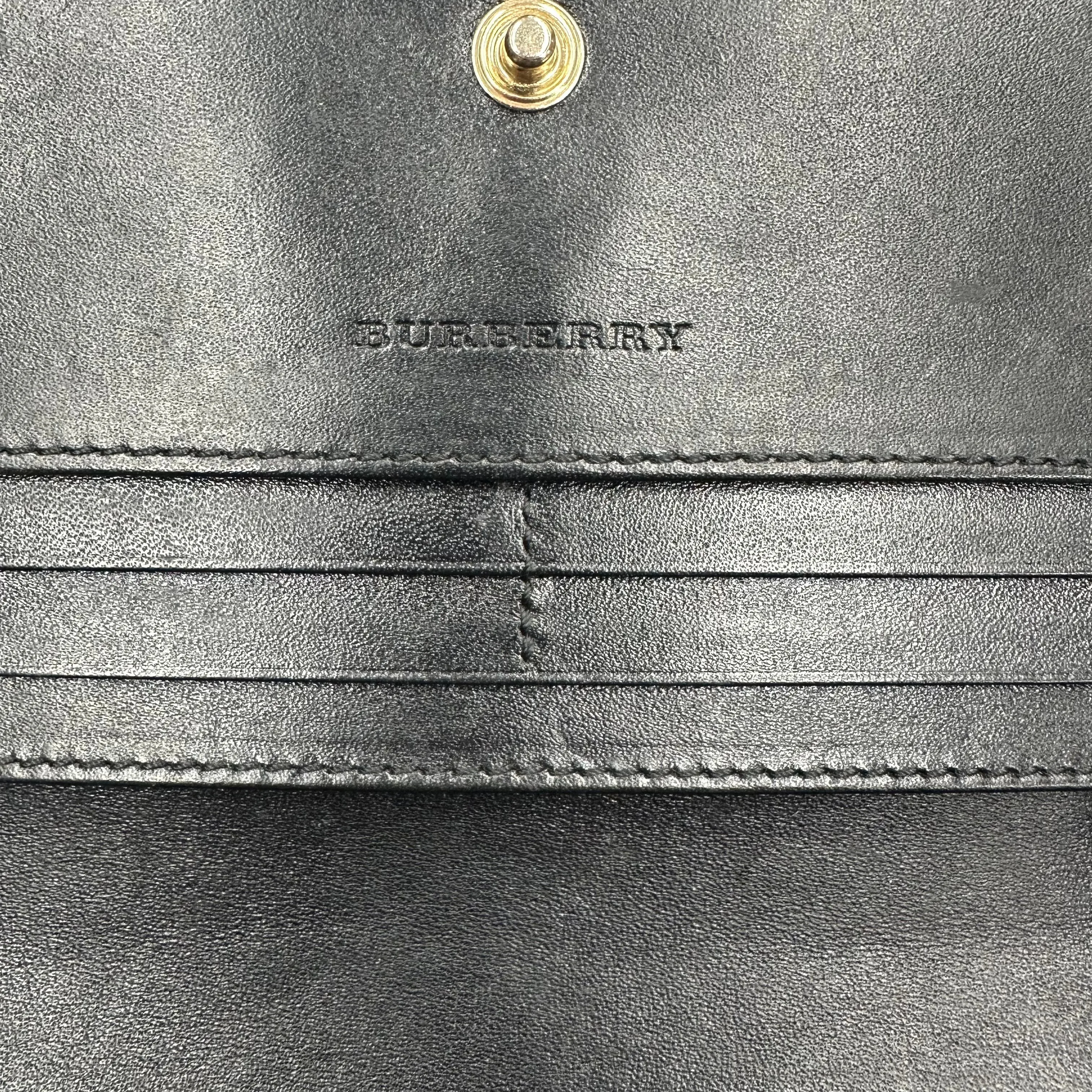 Portefeuille Burberry Sacs à main Luxueux Créateur Par Burberry En Noir, Taille : Moyenne