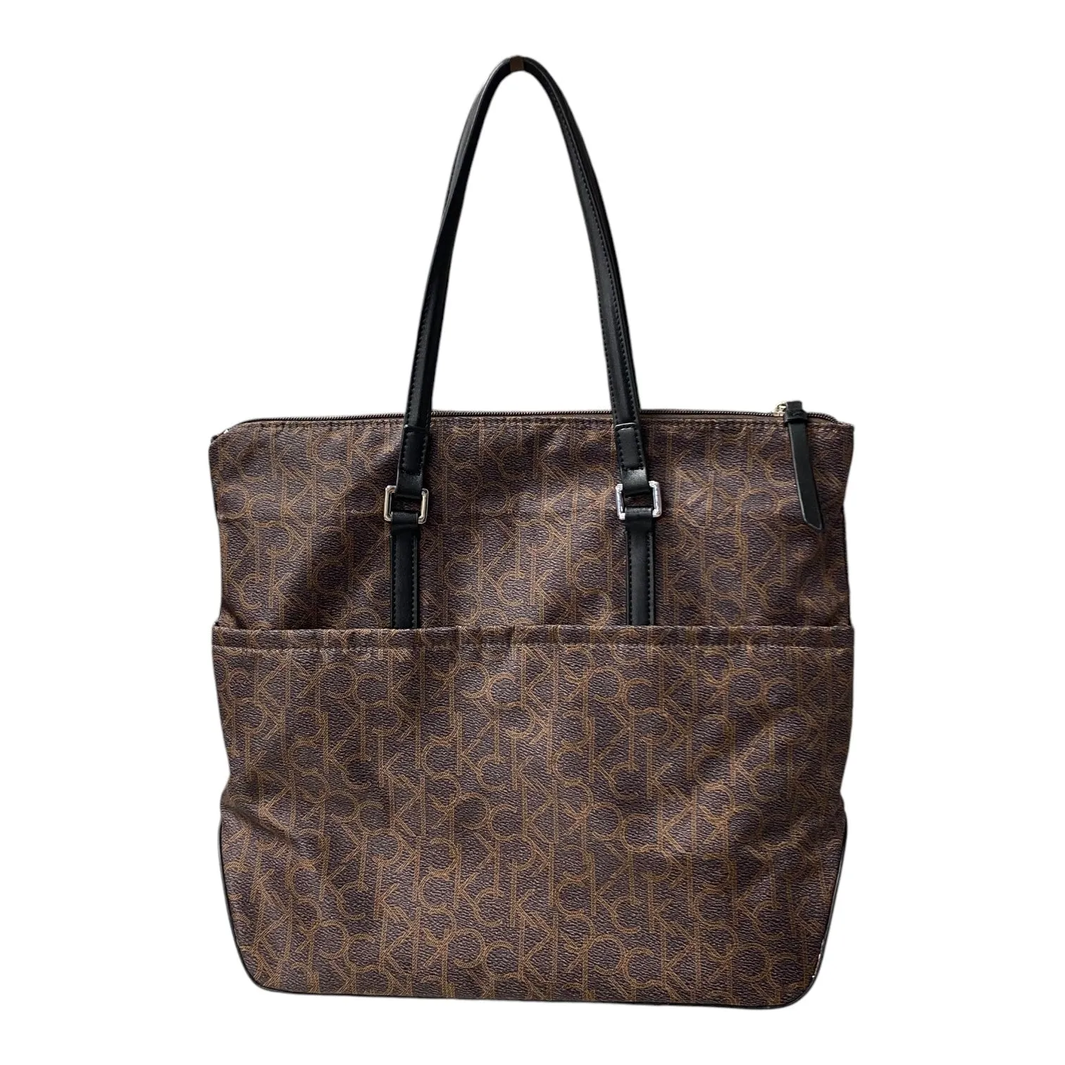 Sac à main Calvin Klein en marron, taille : Grand