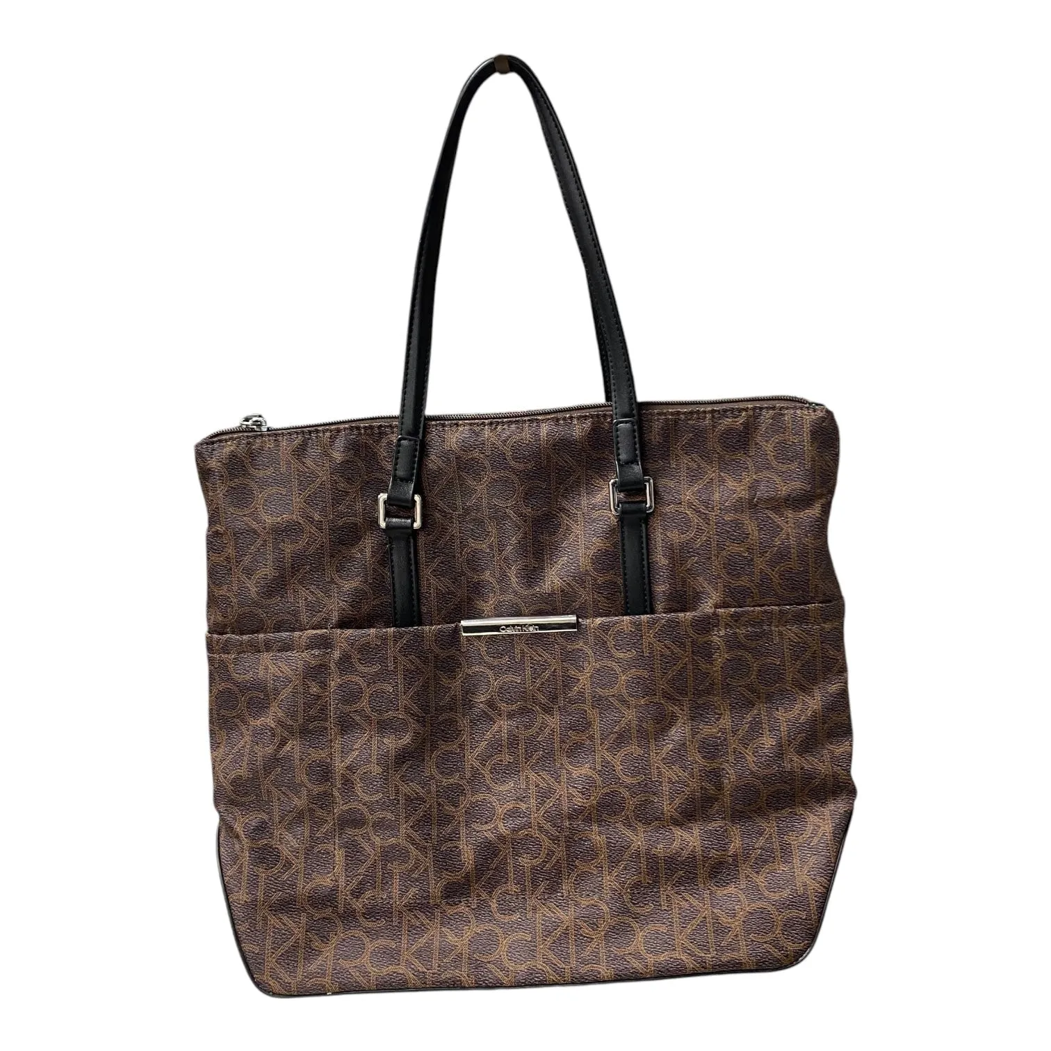 Sac à main Calvin Klein en marron, taille : Grand