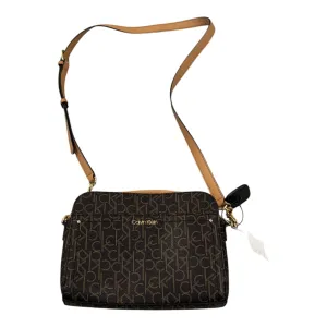 Sac à main Calvin Klein en marron, taille : Moyenne