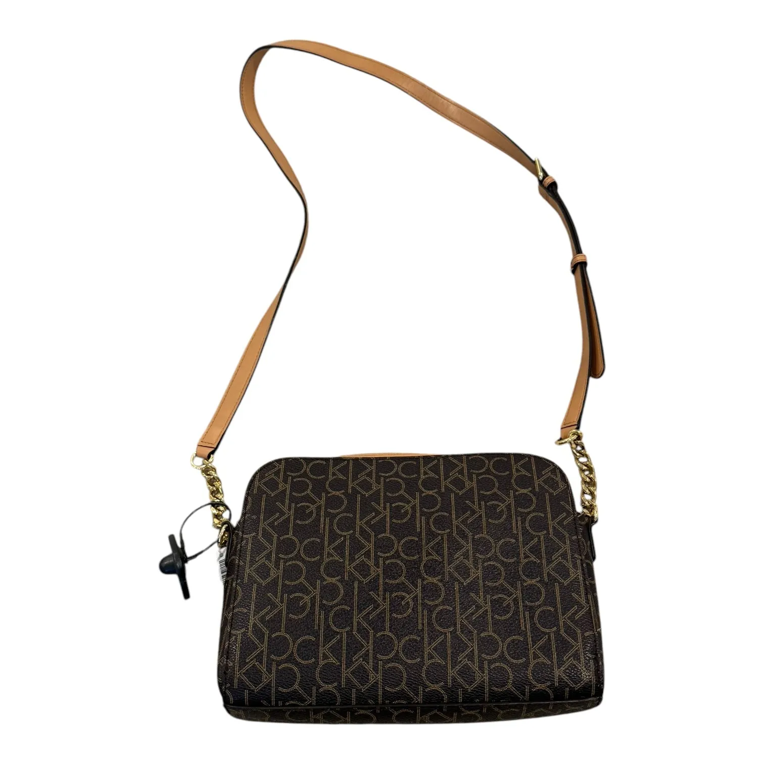 Sac à main Calvin Klein en marron, taille : Moyenne