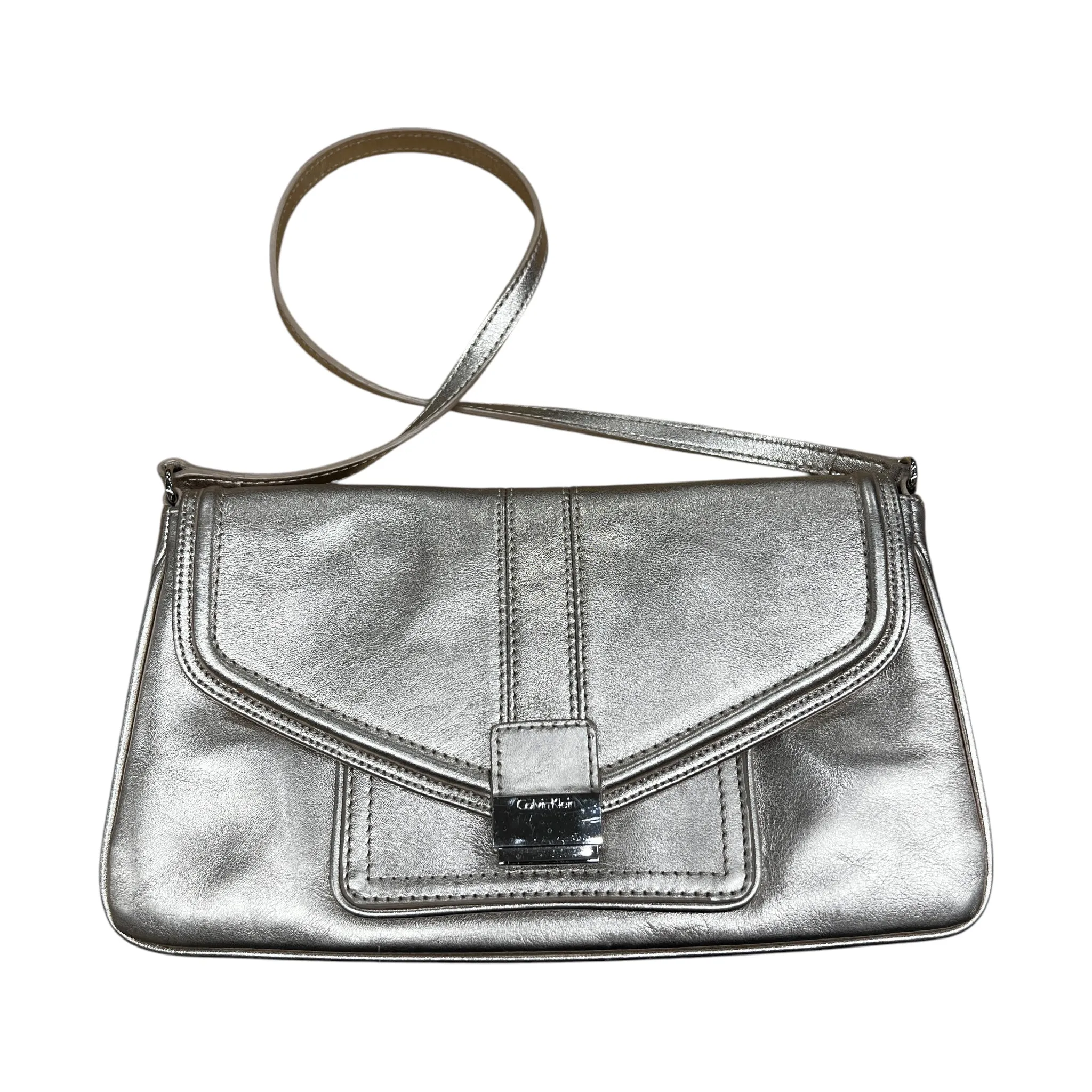 Sac à main Calvin Klein en or, taille : petit