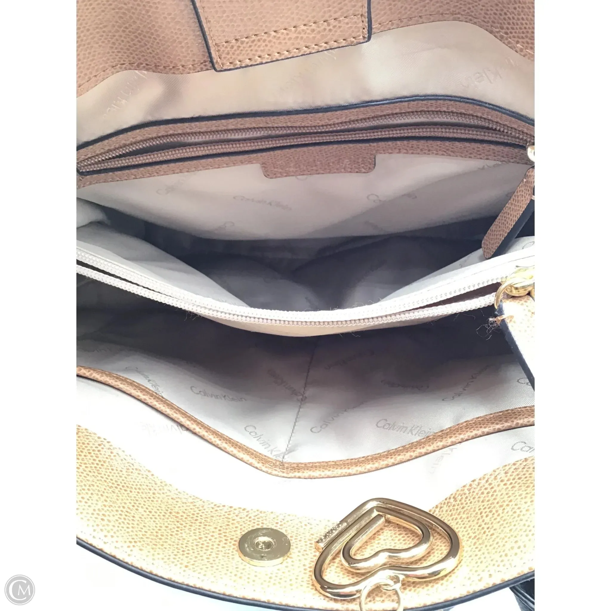 Sac à main Calvin Klein en cuir, taille : Grand