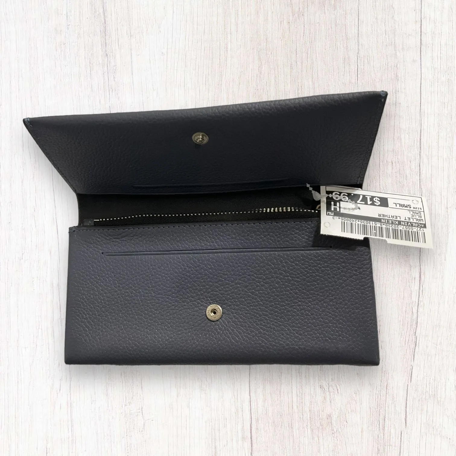 Portefeuille en cuir Calvin Klein, taille petit