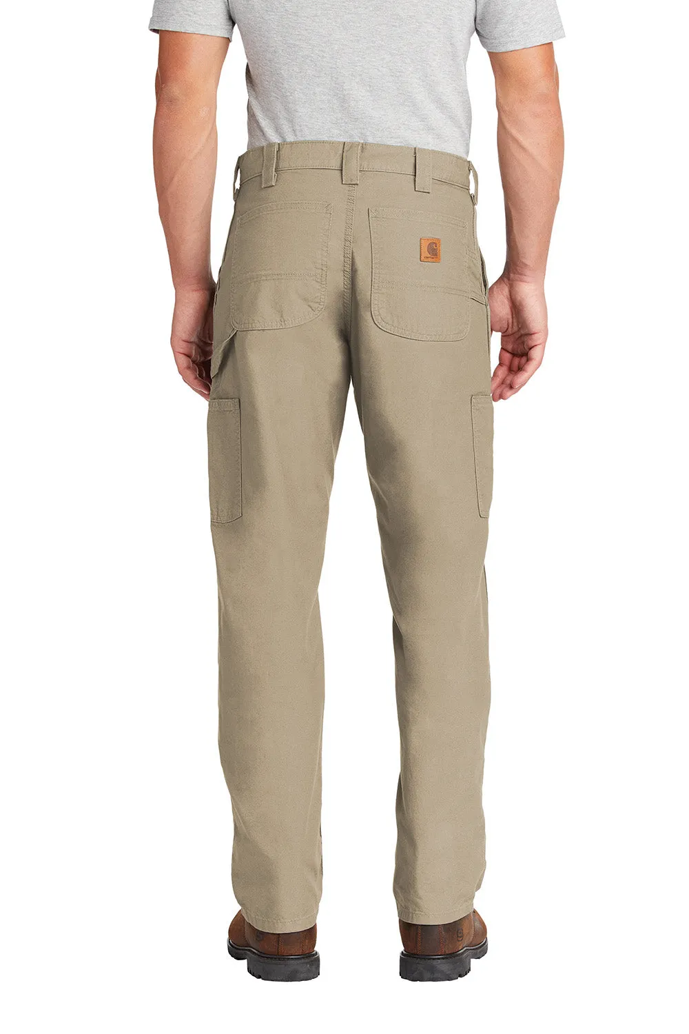 Salopettes de travail en toile pour hommes Carhartt avec poches - Marron clair