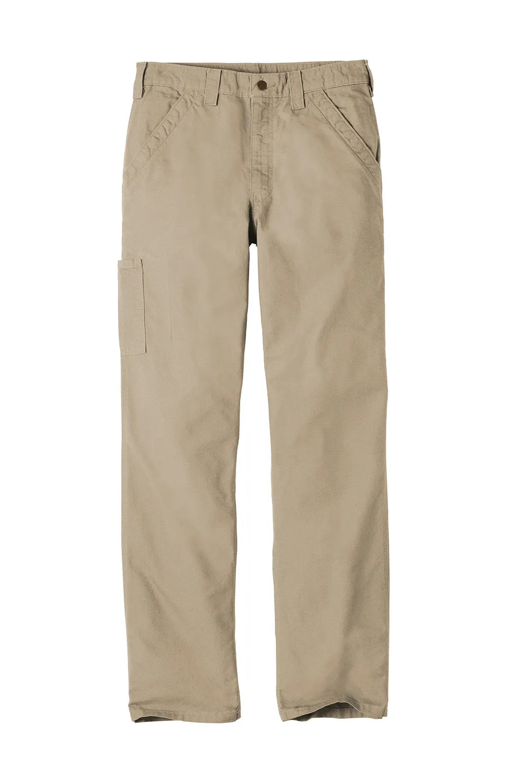 Salopettes de travail en toile pour hommes Carhartt avec poches - Marron clair