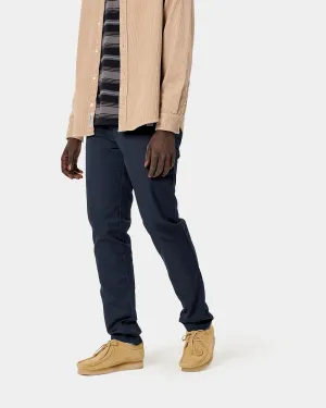 Carhartt WIP Sid Pant Slim Chino Homme Effilé - Bleu Marine Foncé Lavé