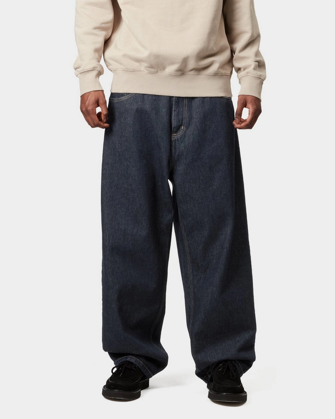 Carhartt WIP Brandon Pantalon Droit Large Jeans Homme - Bleu Délavé