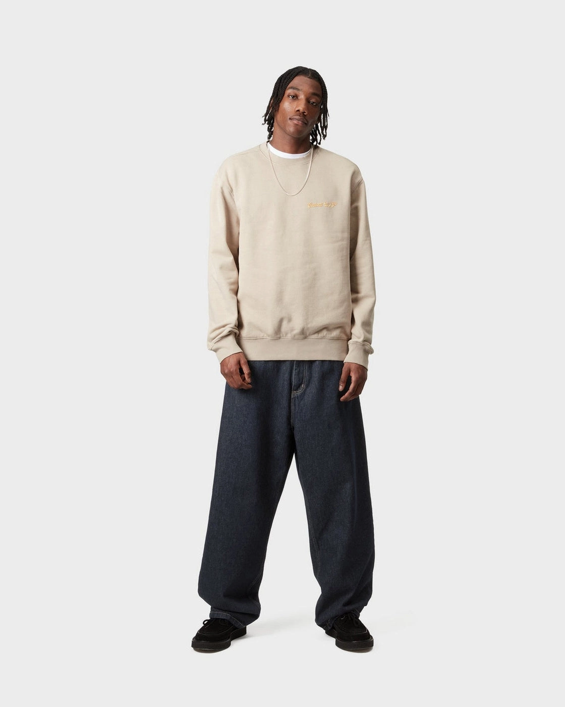Carhartt WIP Brandon Pantalon Droit Large Jeans Homme - Bleu Délavé