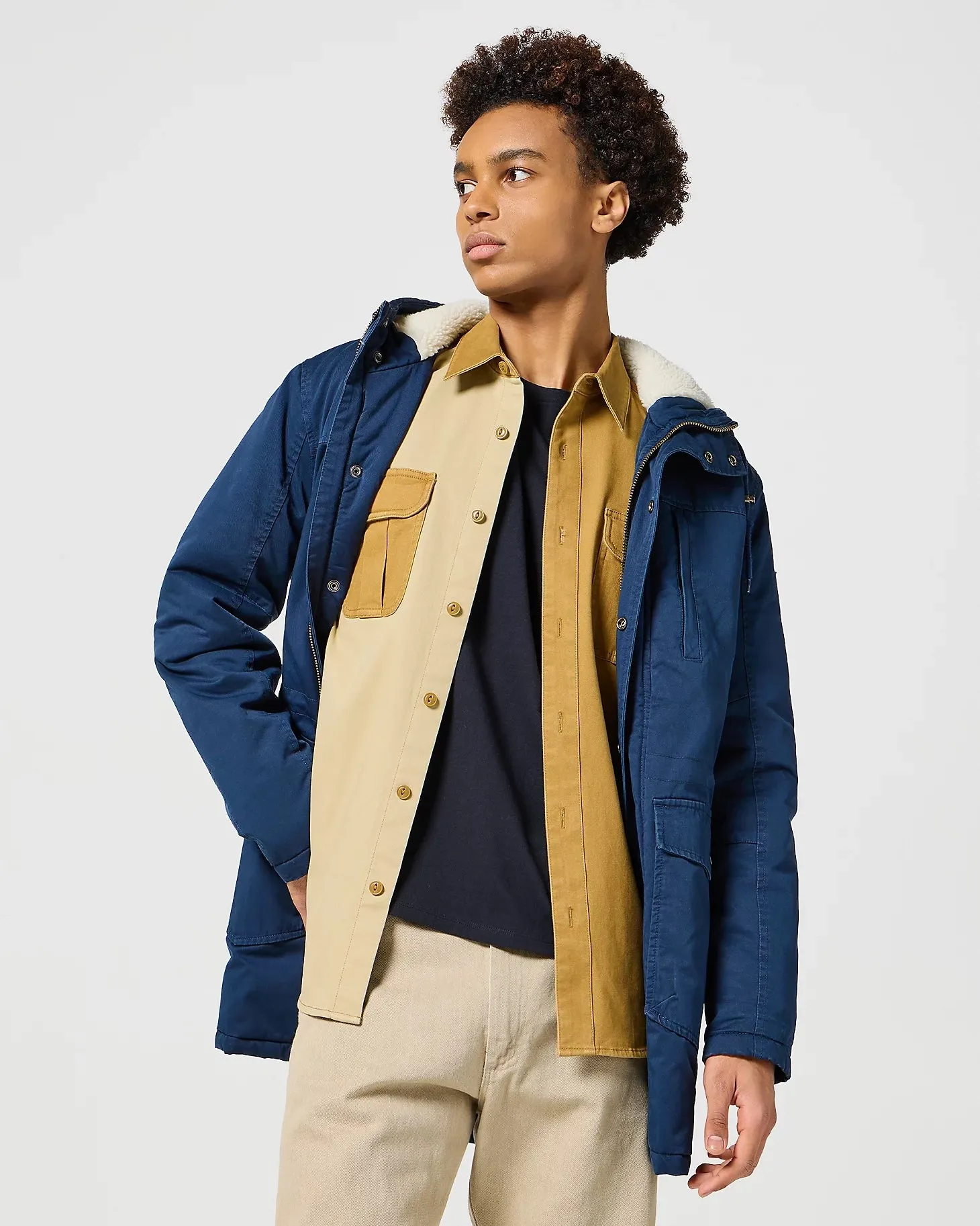 Chemise Casey à panneaux de couleur en robe de moine