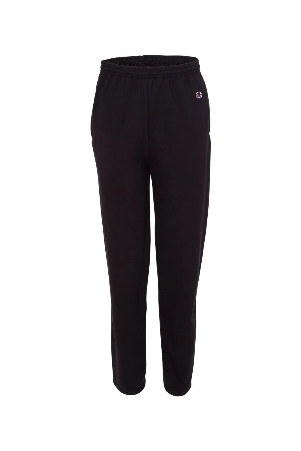 Pantalon de survêtement Champion pour homme à bas ouvert en polaire avec poches - Noir