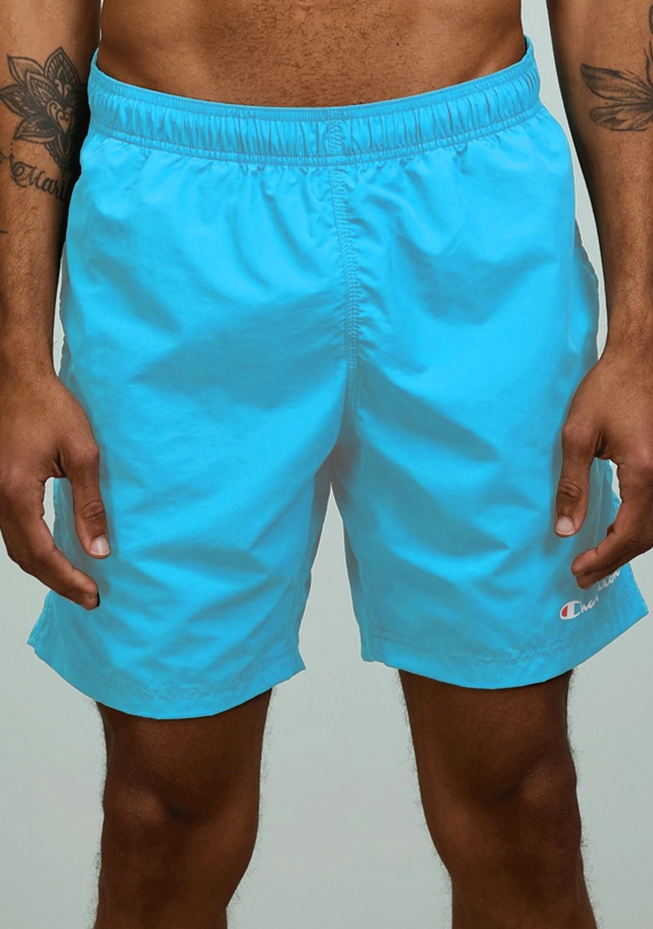 Champion Short de bain script pour hommes 5 pouces <br> AUWAN IKJ