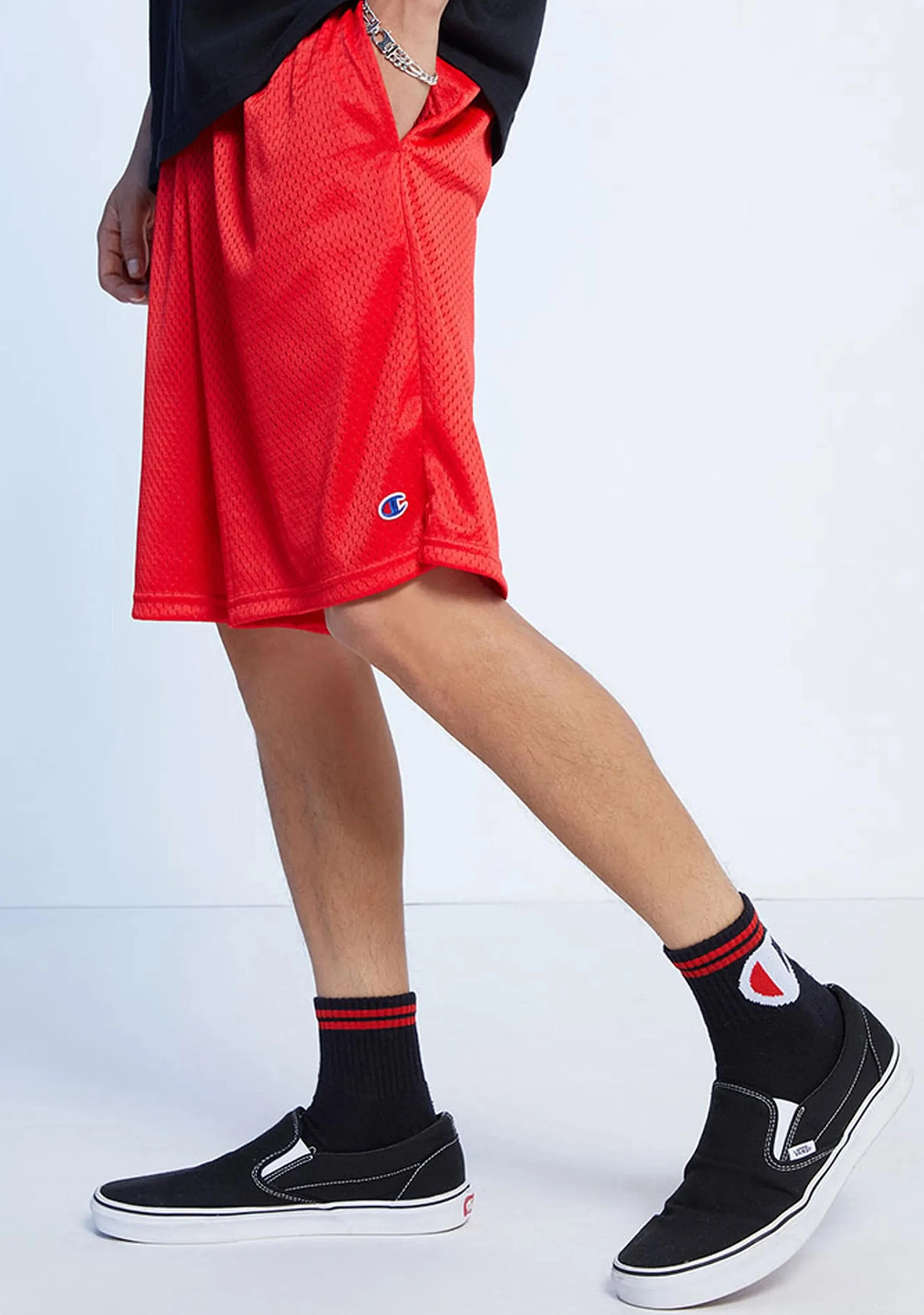 Champion Shorts de Basketball Hommes US 9 pouces Rouge <br> AURGA1 QUJ