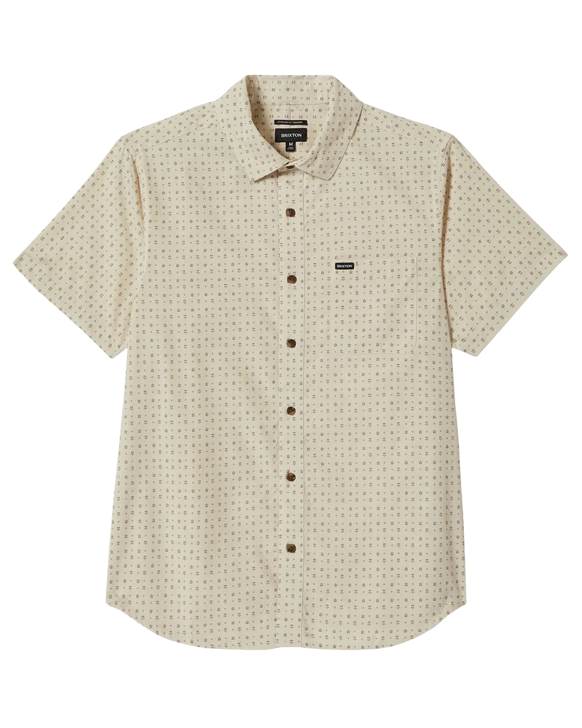 Chemise imprimée Charter en blanc cassé et micro floral