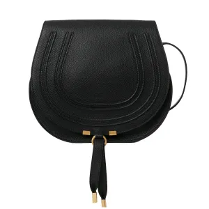 Chloé Sac Marcie Medium Satchel, Noir Ton sur Ton