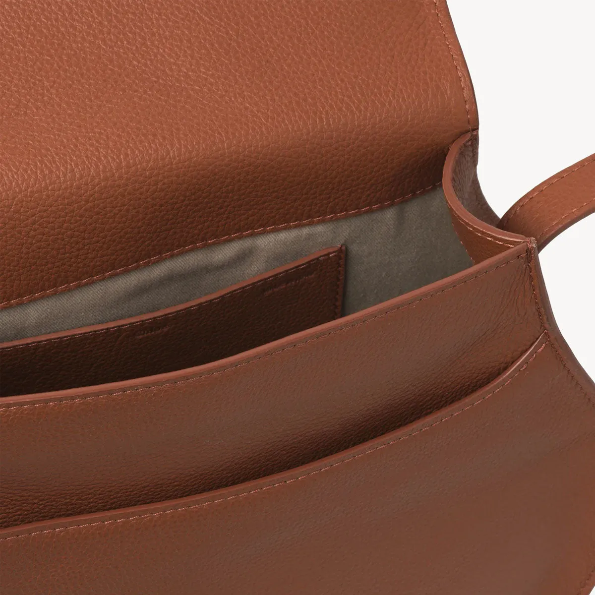 Chloé Sac Marcie Satchel Moyen, Beige