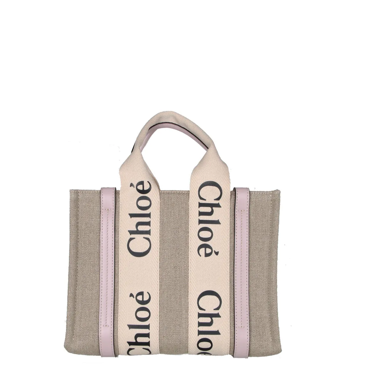 Chloé Sacs Woody Tote Petit Bracelet Lin, Lavande