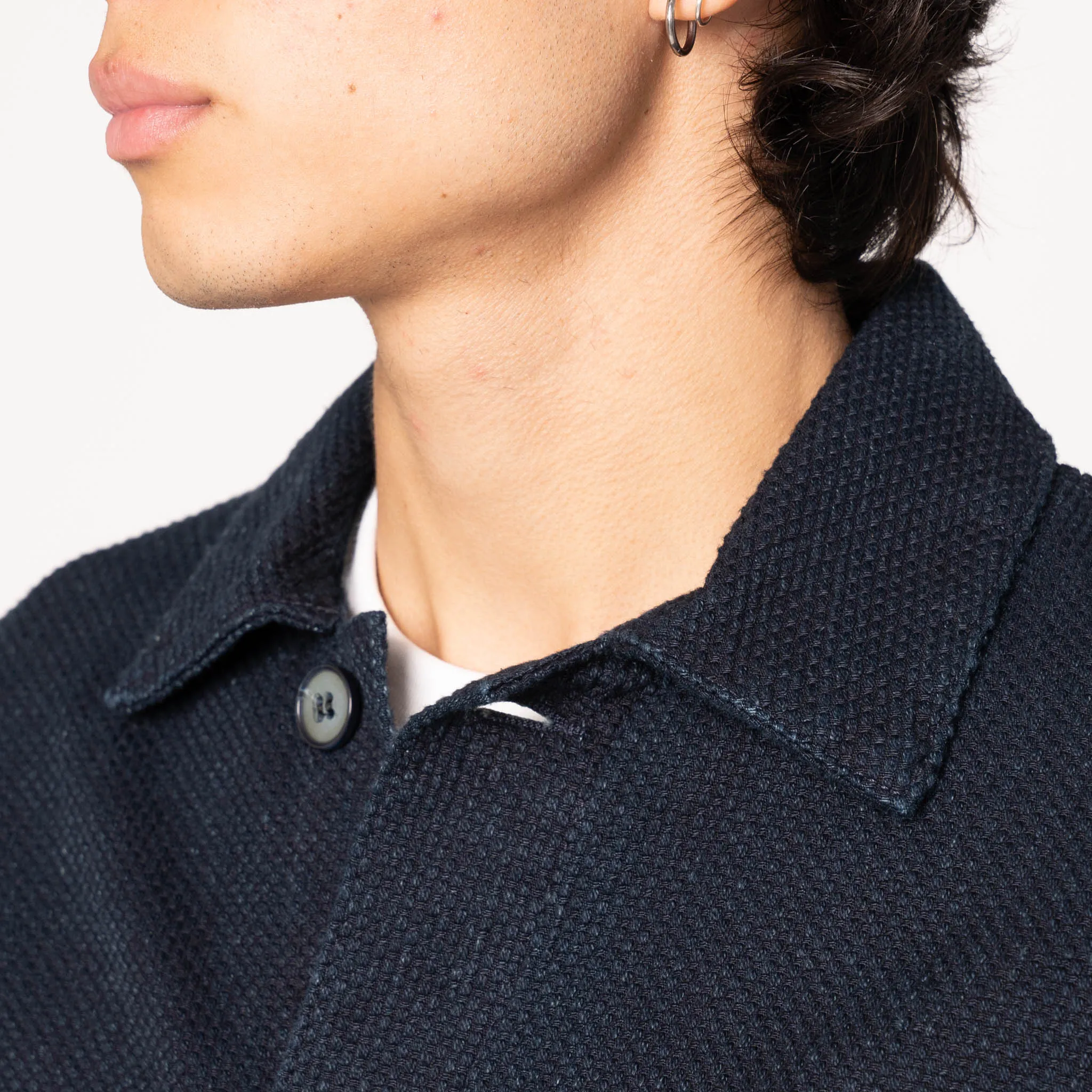 Veste de travail - Sashiko indigo