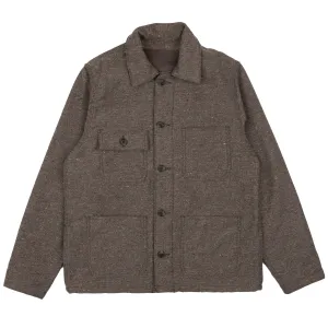 Veste de travail - Laine mélangée multi-nép - Marron
