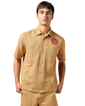 Chemise mécanique CJ à rayures orange