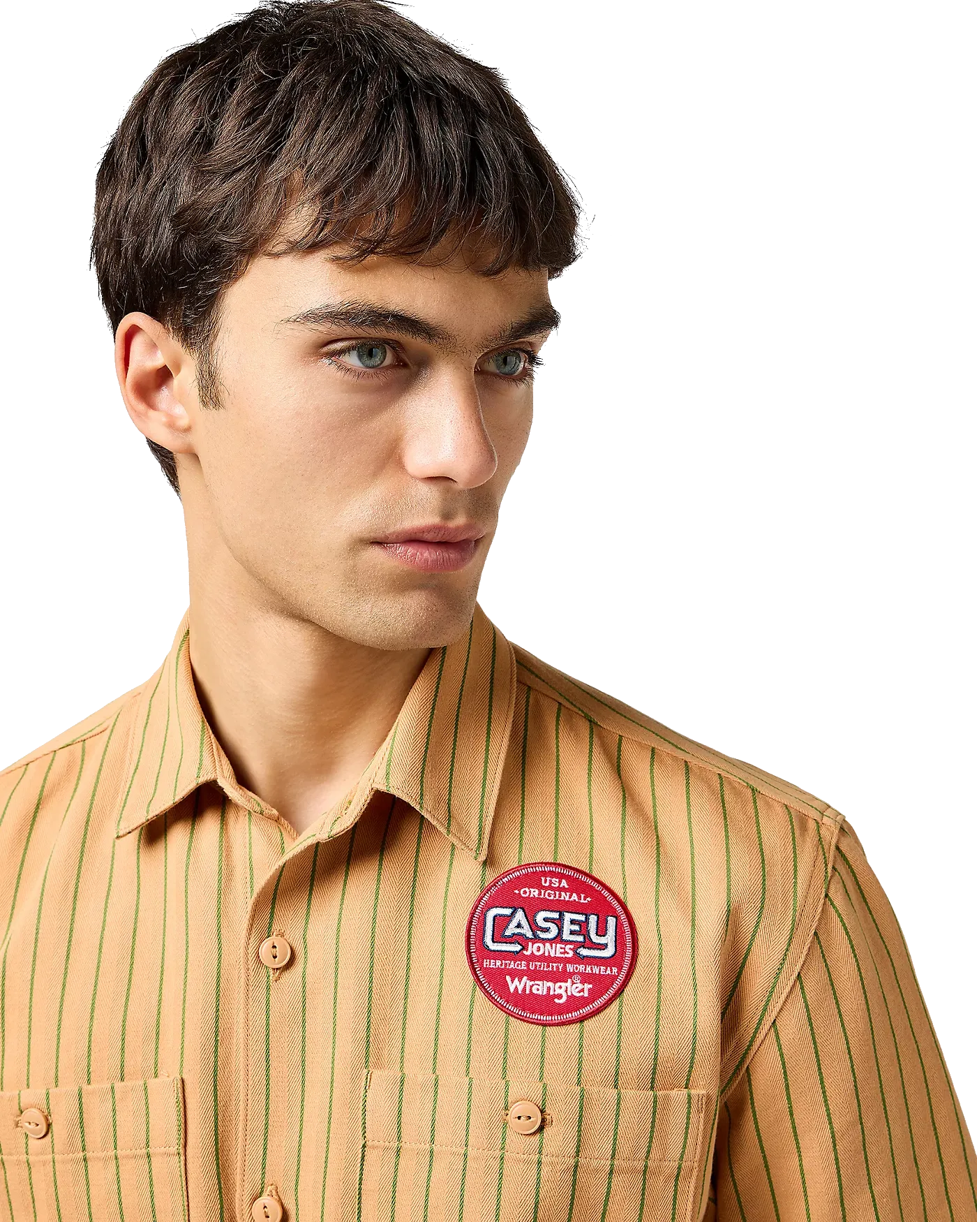 Chemise mécanique CJ à rayures orange