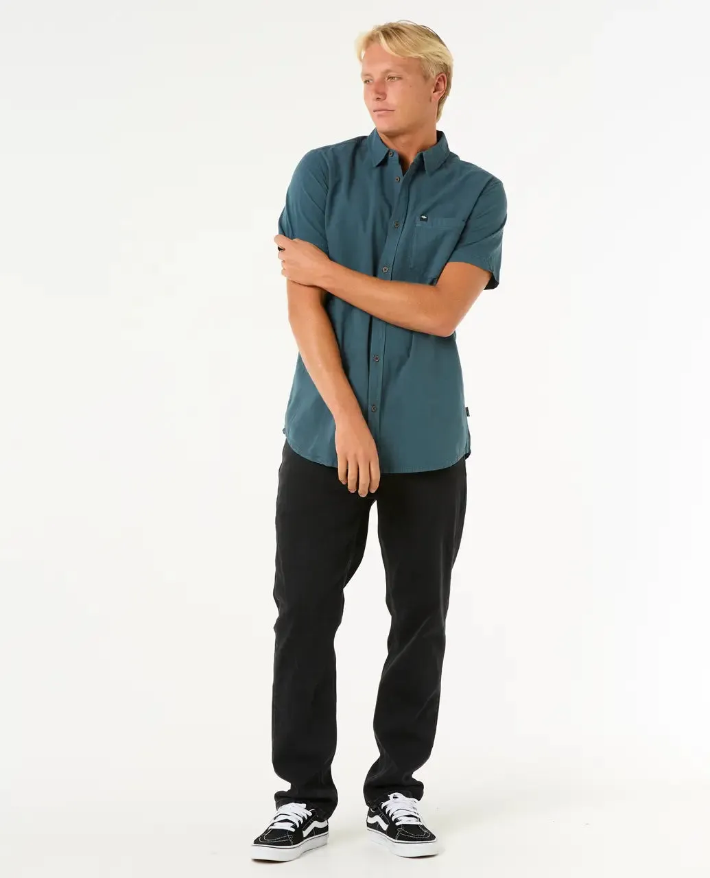 Chemise classique surf lavée en nuit pin