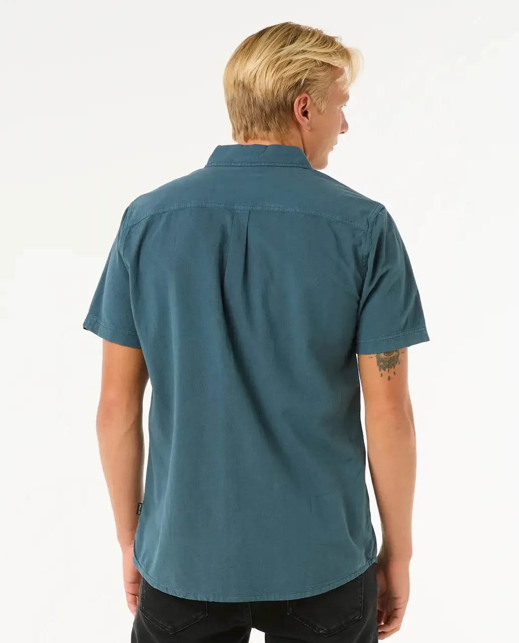 Chemise classique surf lavée en nuit pin