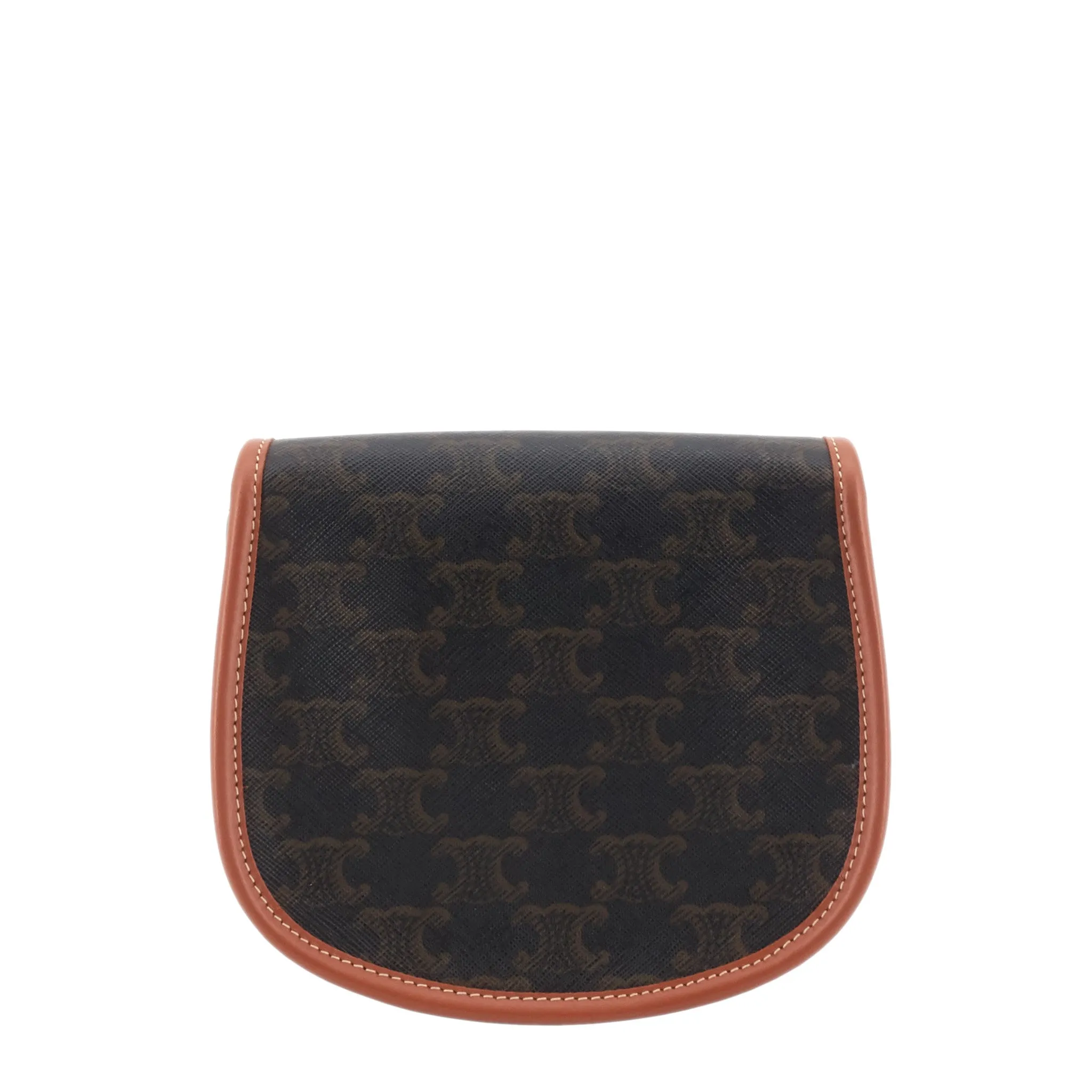 Sac Besace Céline en Toile Triomphe Mini et Cuir