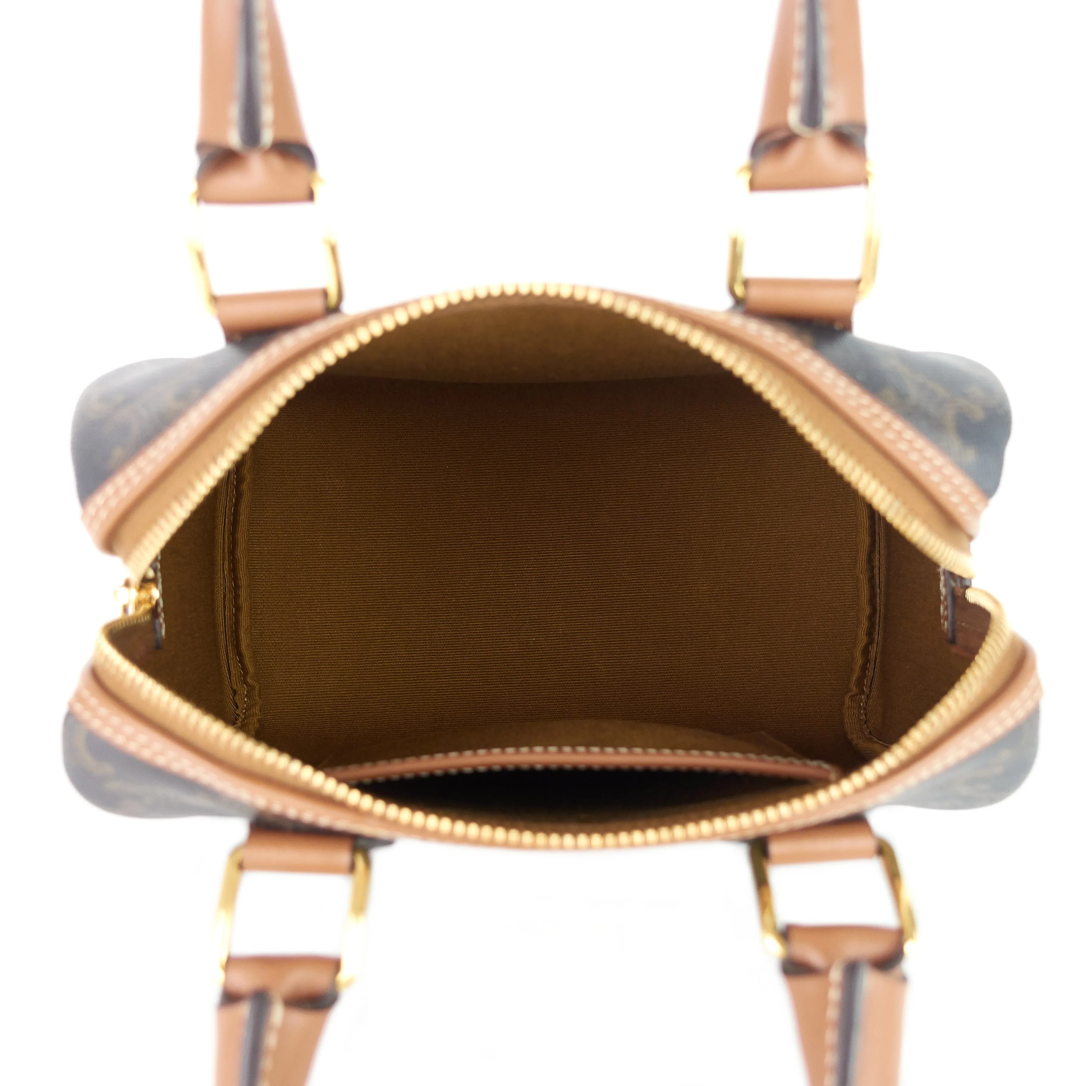 Sac Boston Small Triomphe en toile Céline