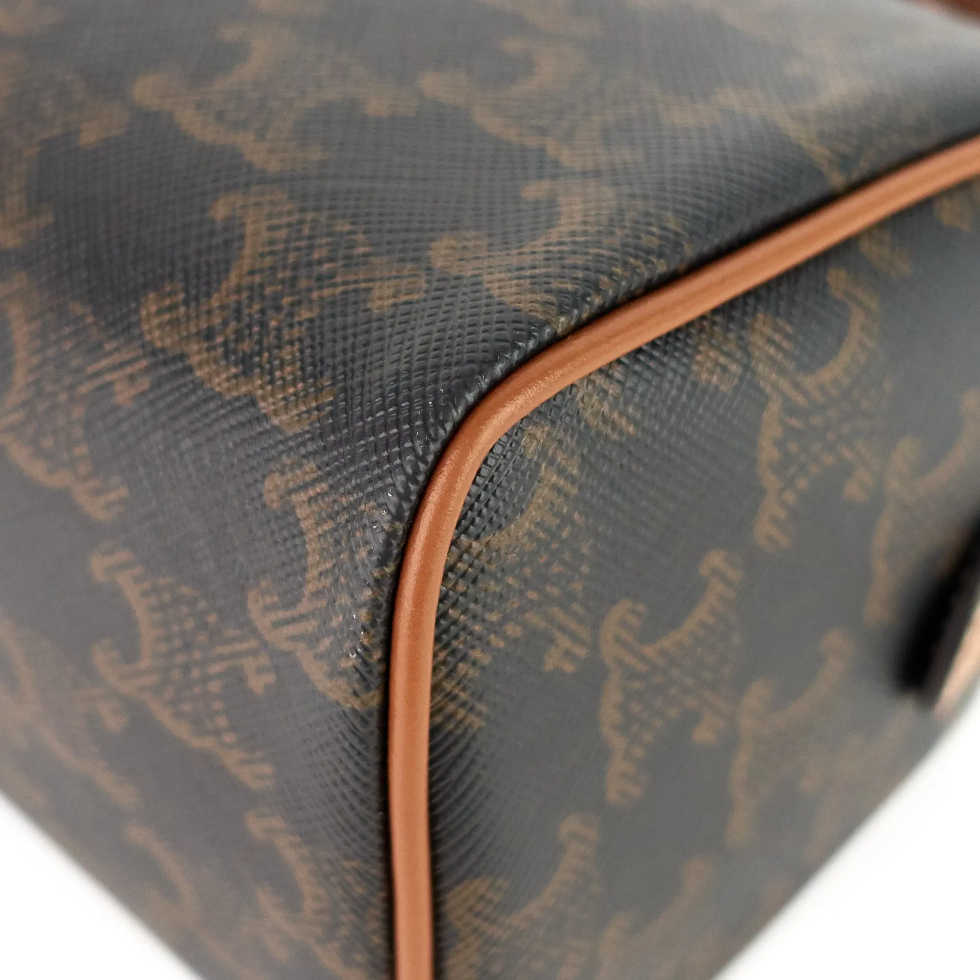 Sac Boston Small Triomphe en toile Céline