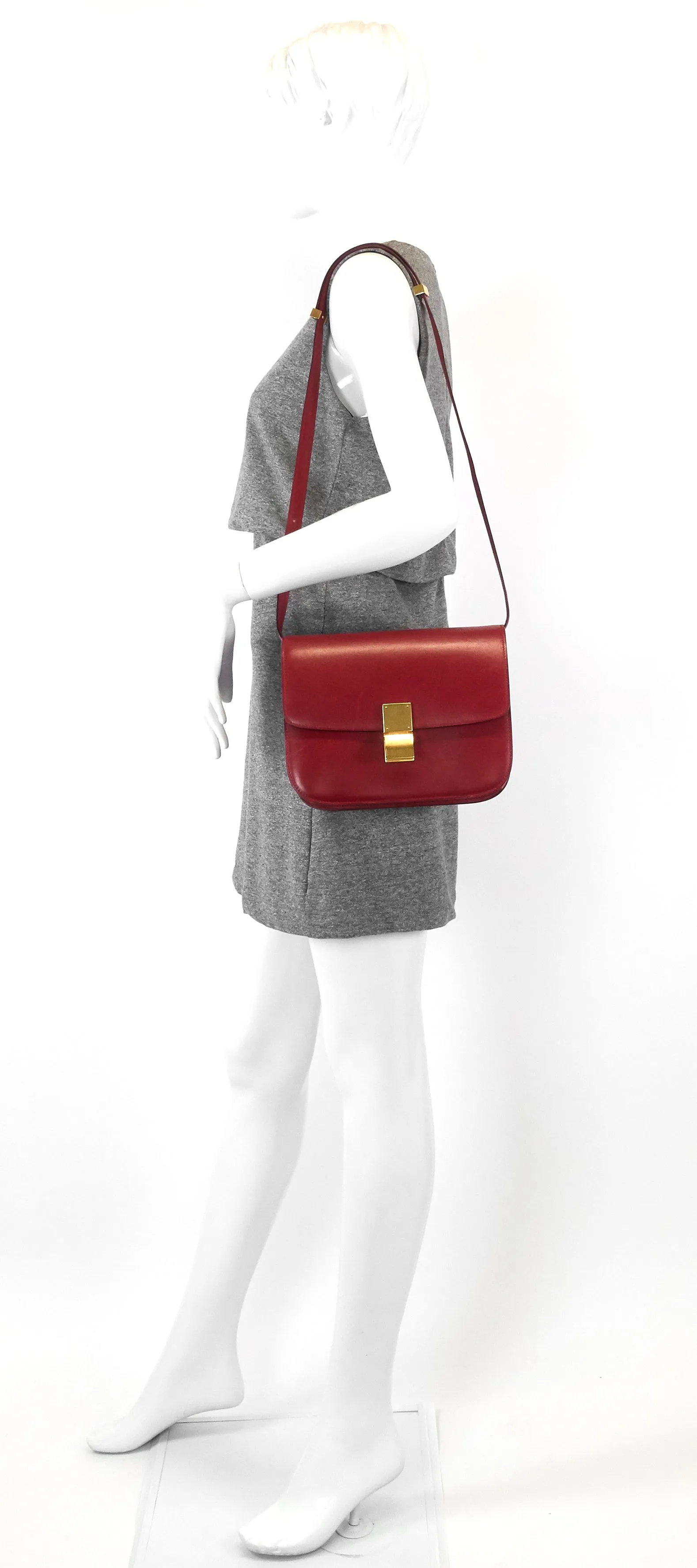 Sac Céline Box Flap Medium en Cuir de Veau