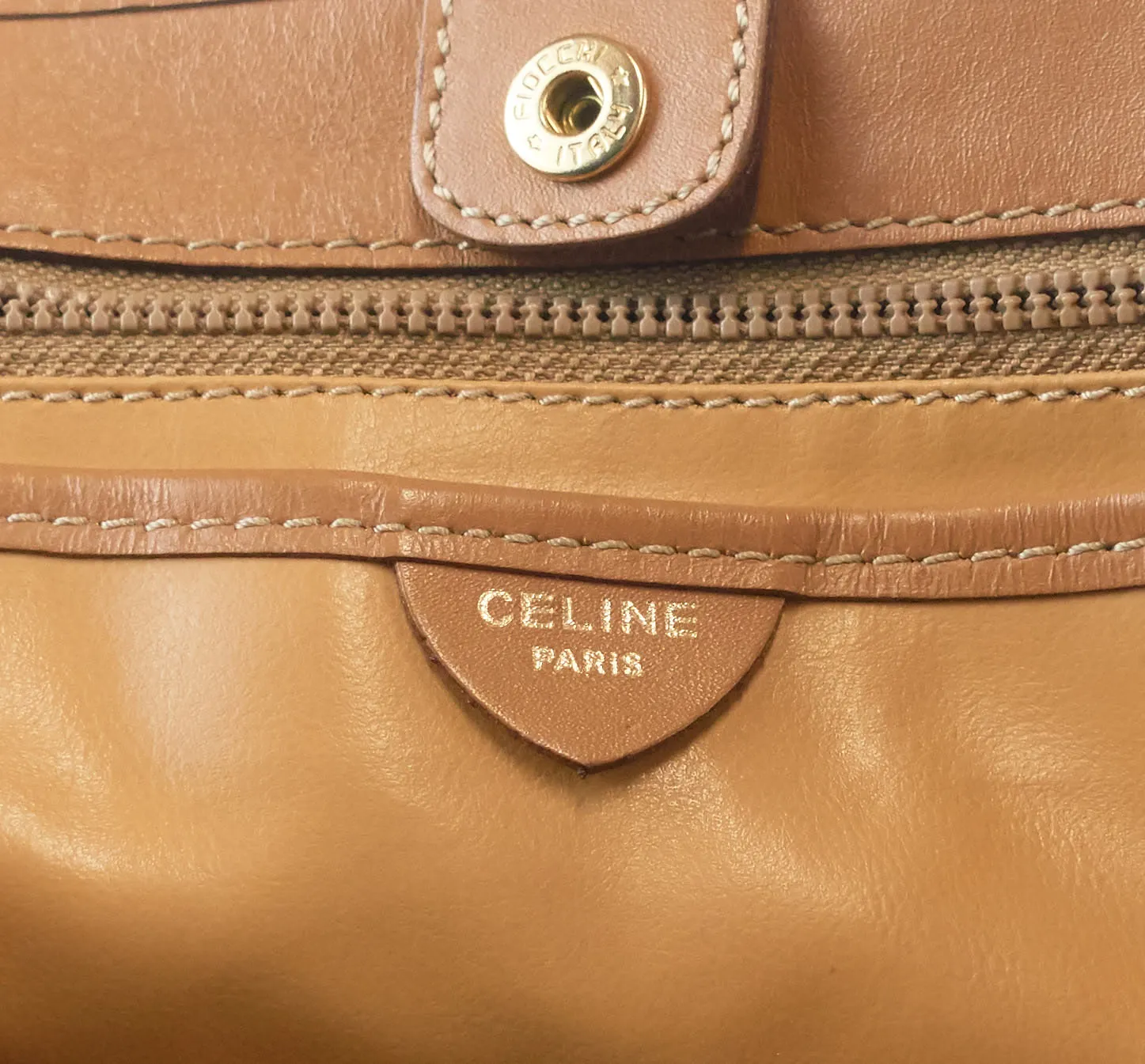 Sac Céline en Toile Enduite Tote Bag