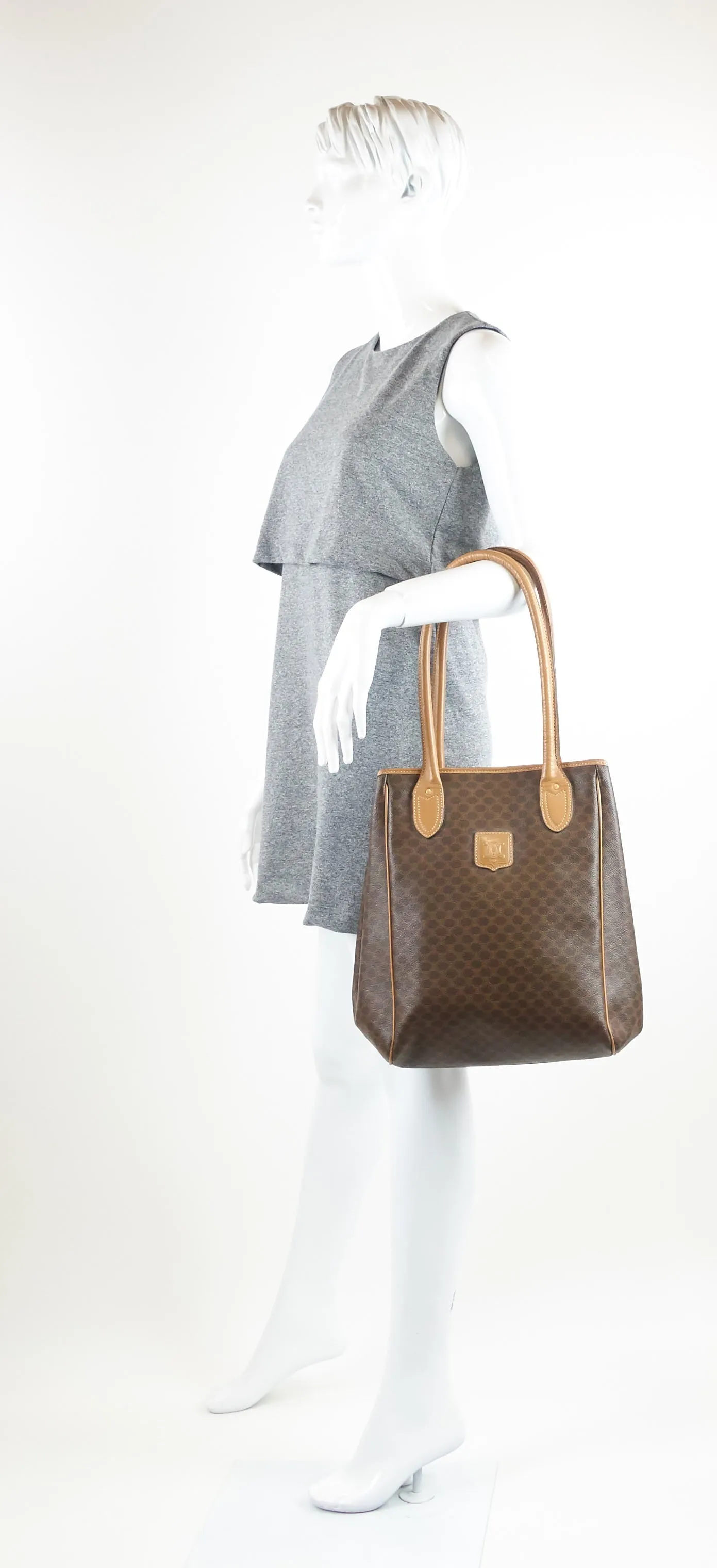 Sac Céline en Toile Enduite Tote Bag