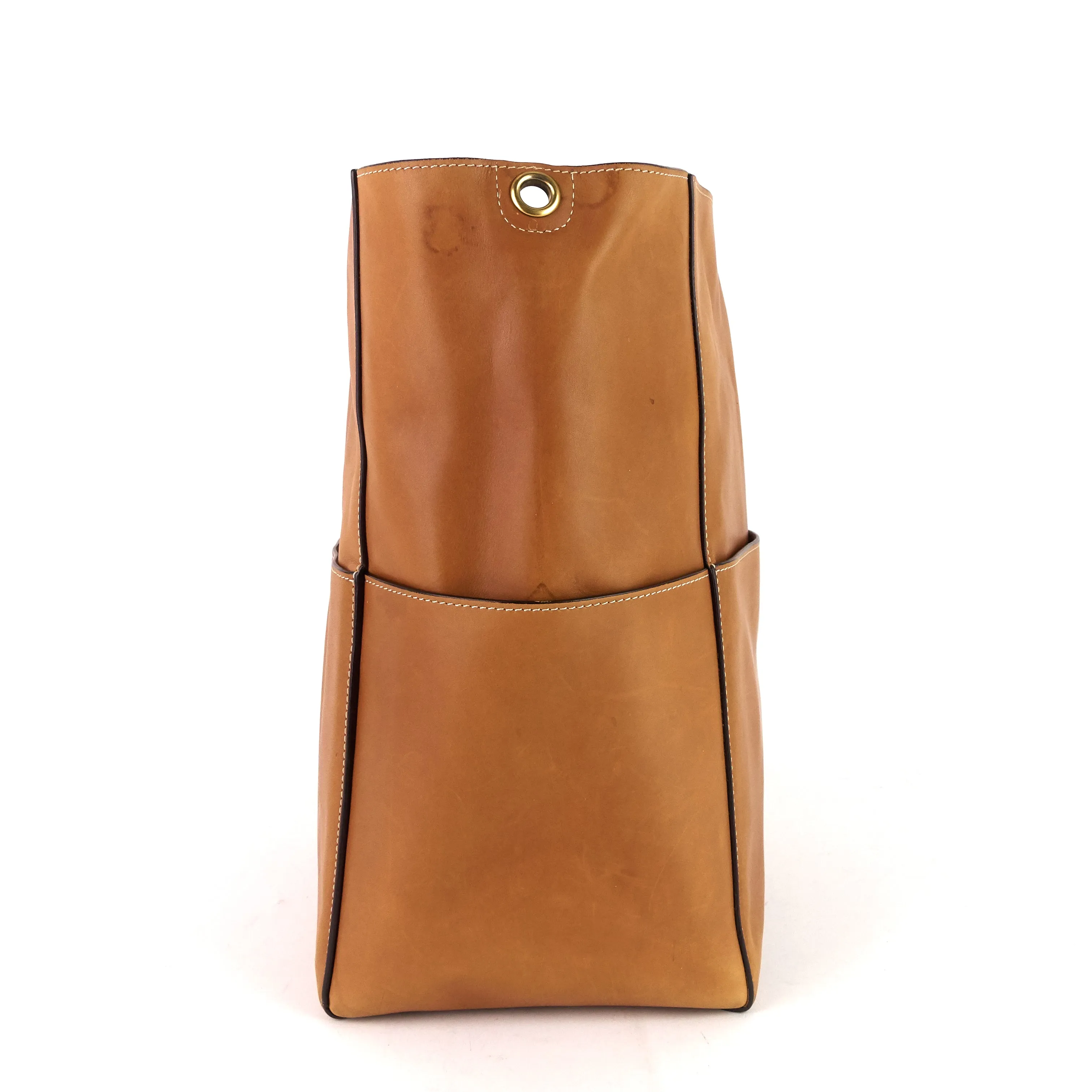 Sac Céline Sangle Large en cuir de veau naturel