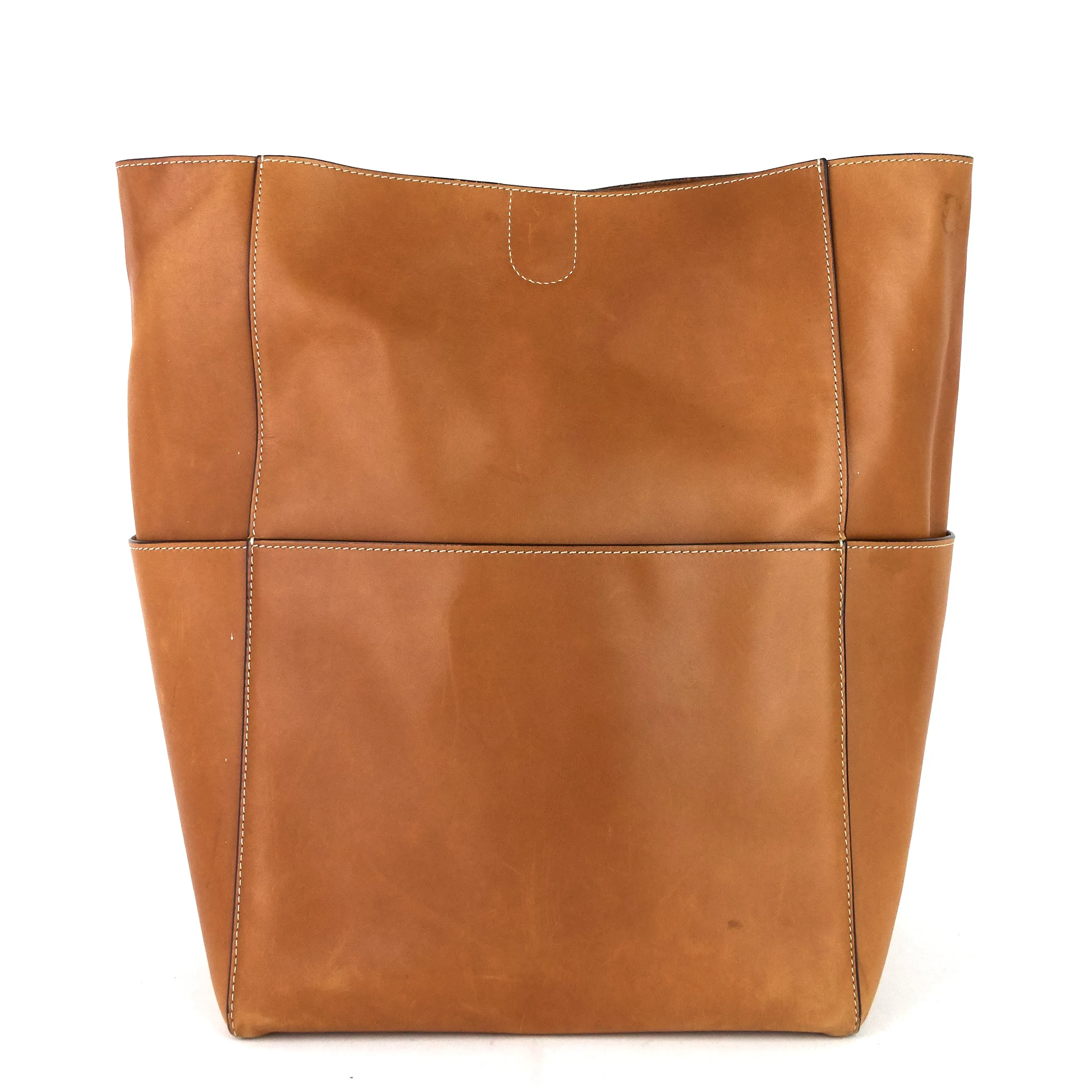 Sac Céline Sangle Large en cuir de veau naturel