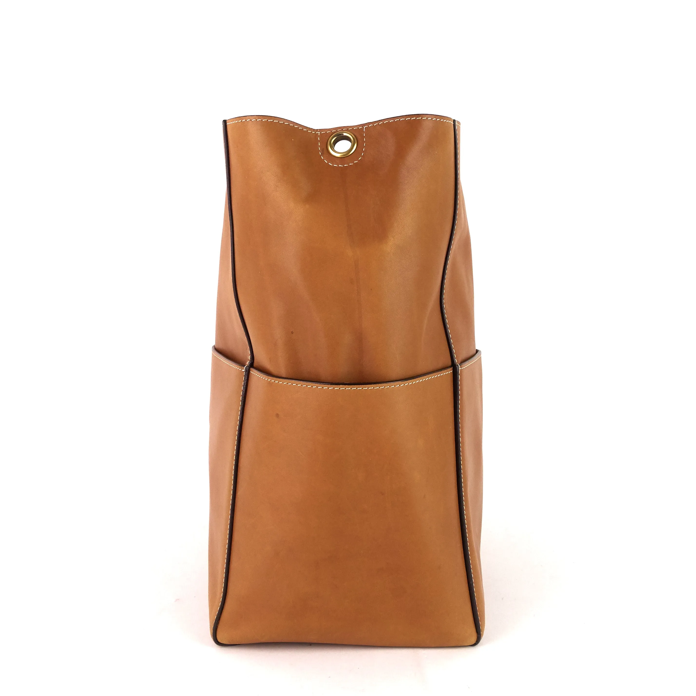 Sac Céline Sangle Large en cuir de veau naturel