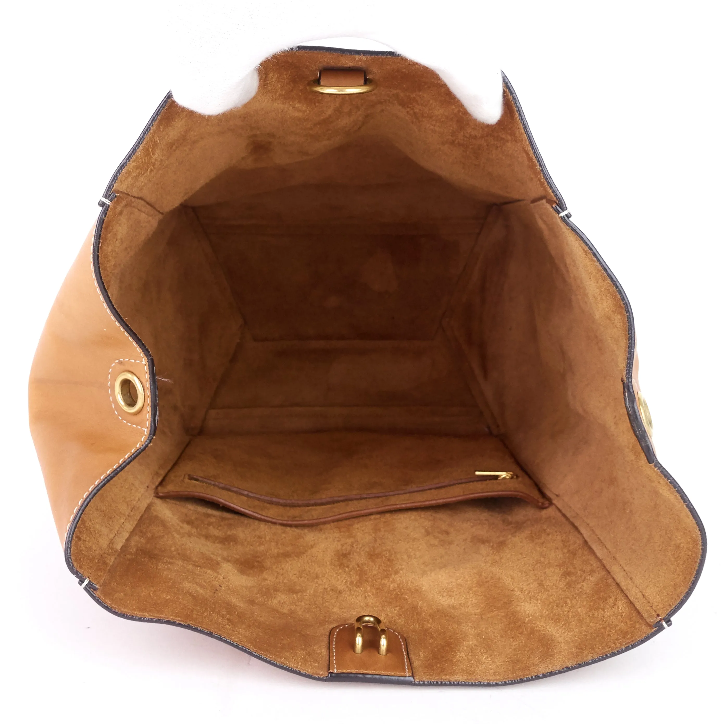 Sac Céline Sangle Large en cuir de veau naturel