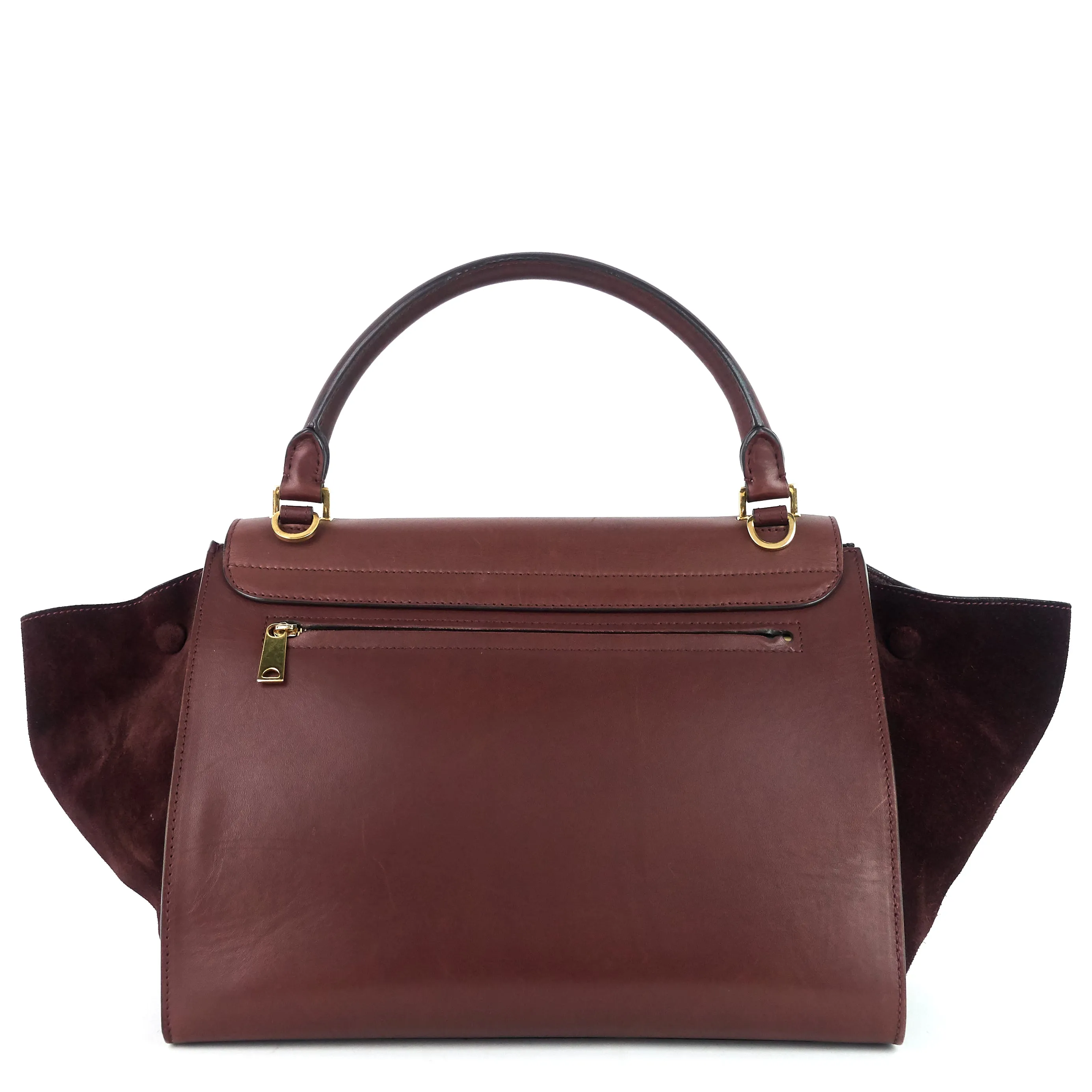 Sac Céline Trapeze Medium en Cuir Veau et Suède