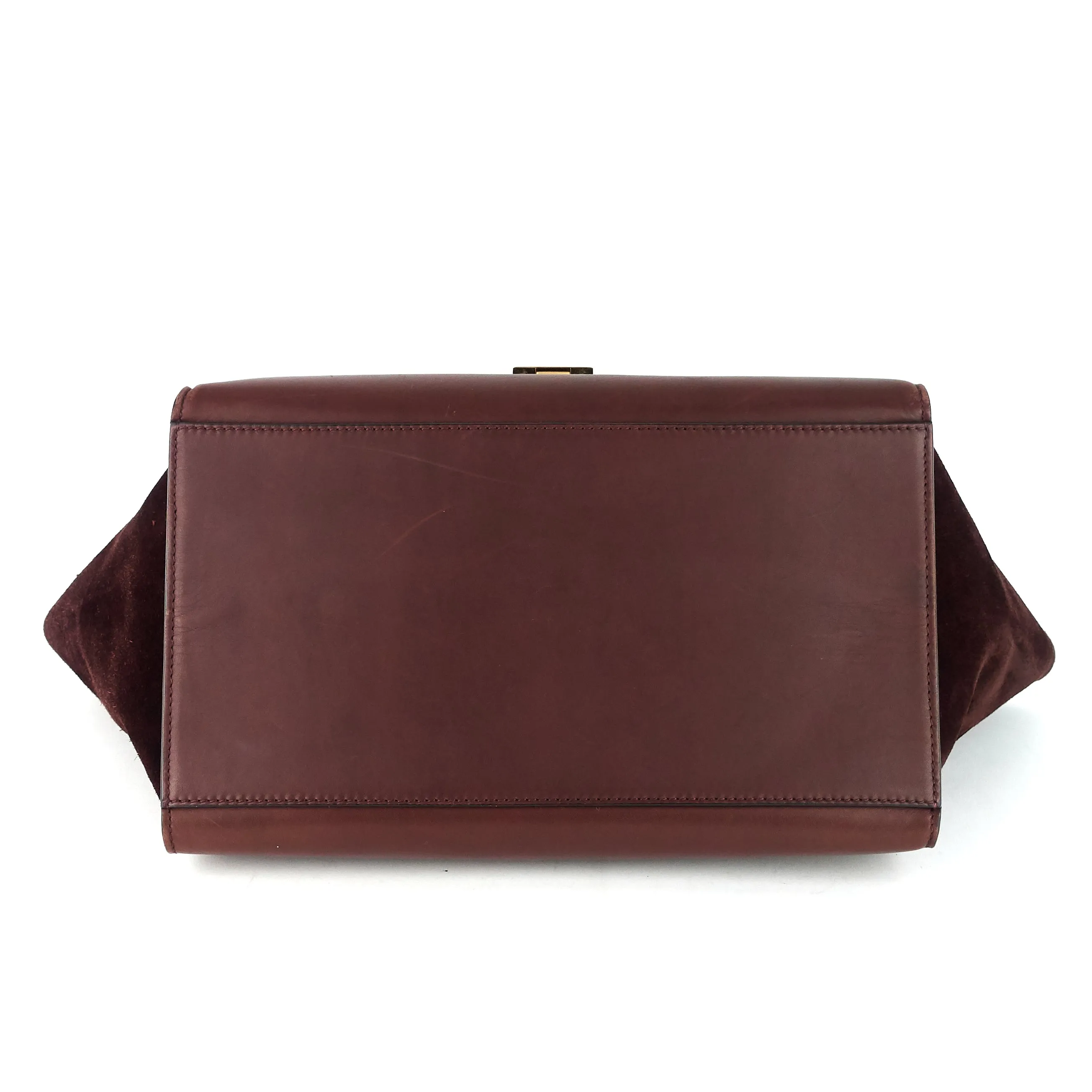 Sac Céline Trapeze Medium en Cuir Veau et Suède