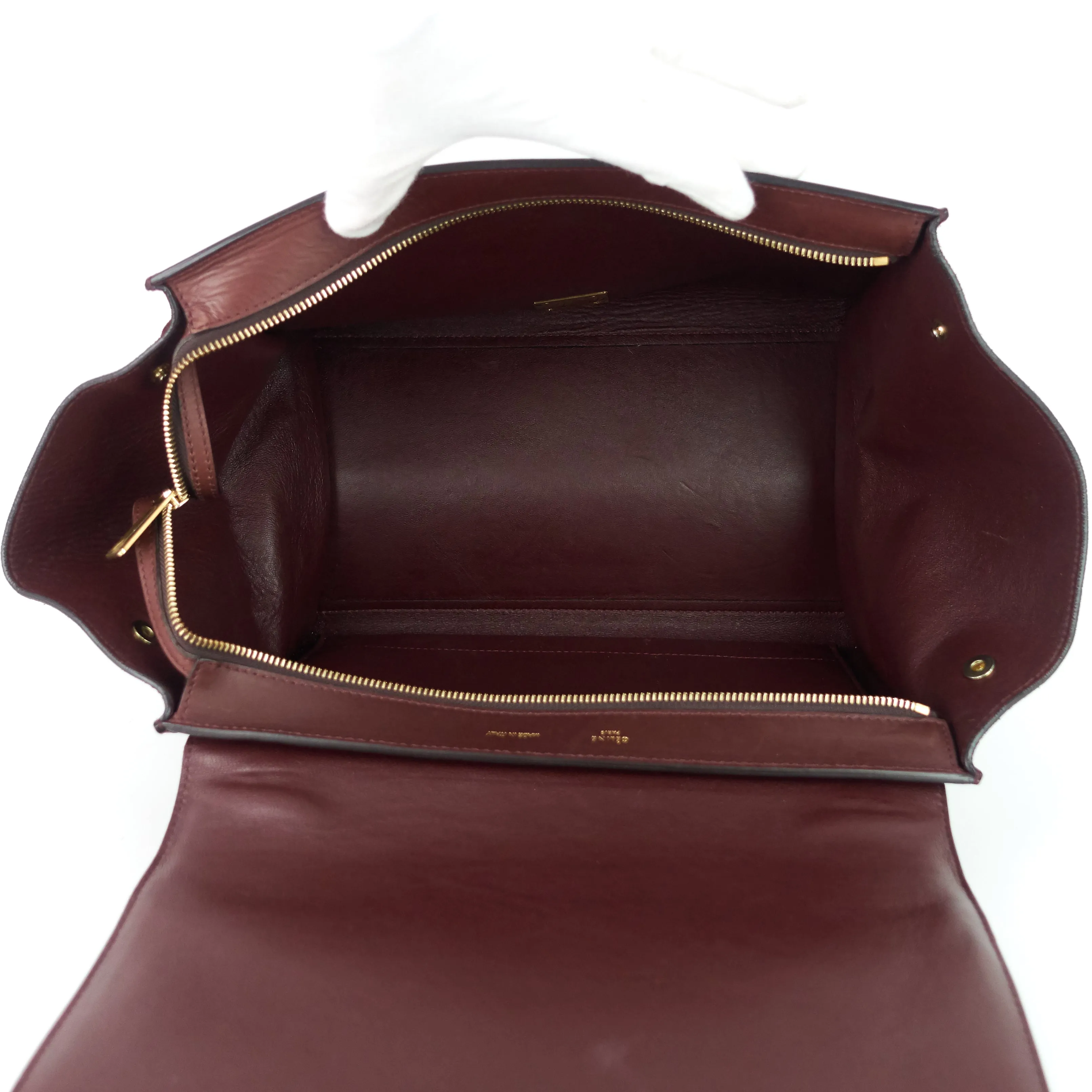 Sac Céline Trapeze Medium en Cuir Veau et Suède