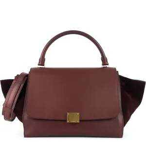 Sac Céline Trapeze Medium en Cuir Veau et Suède