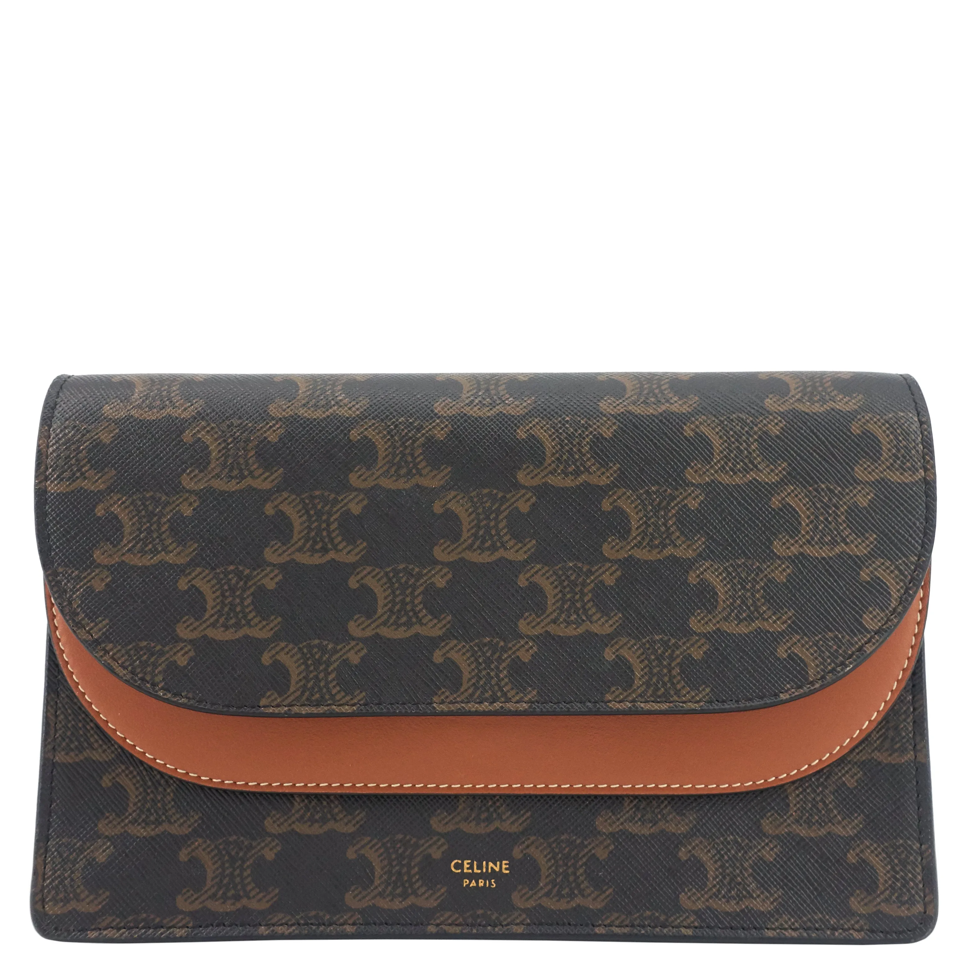 Sac Céline Bags Wallet on Strap en Cuir et Toile