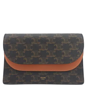 Sac Céline Bags Wallet on Strap en Cuir et Toile