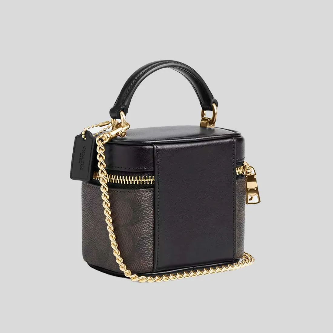 Sac Bandoulière COACH Ava en Toile Signature Noix/Noir CY732